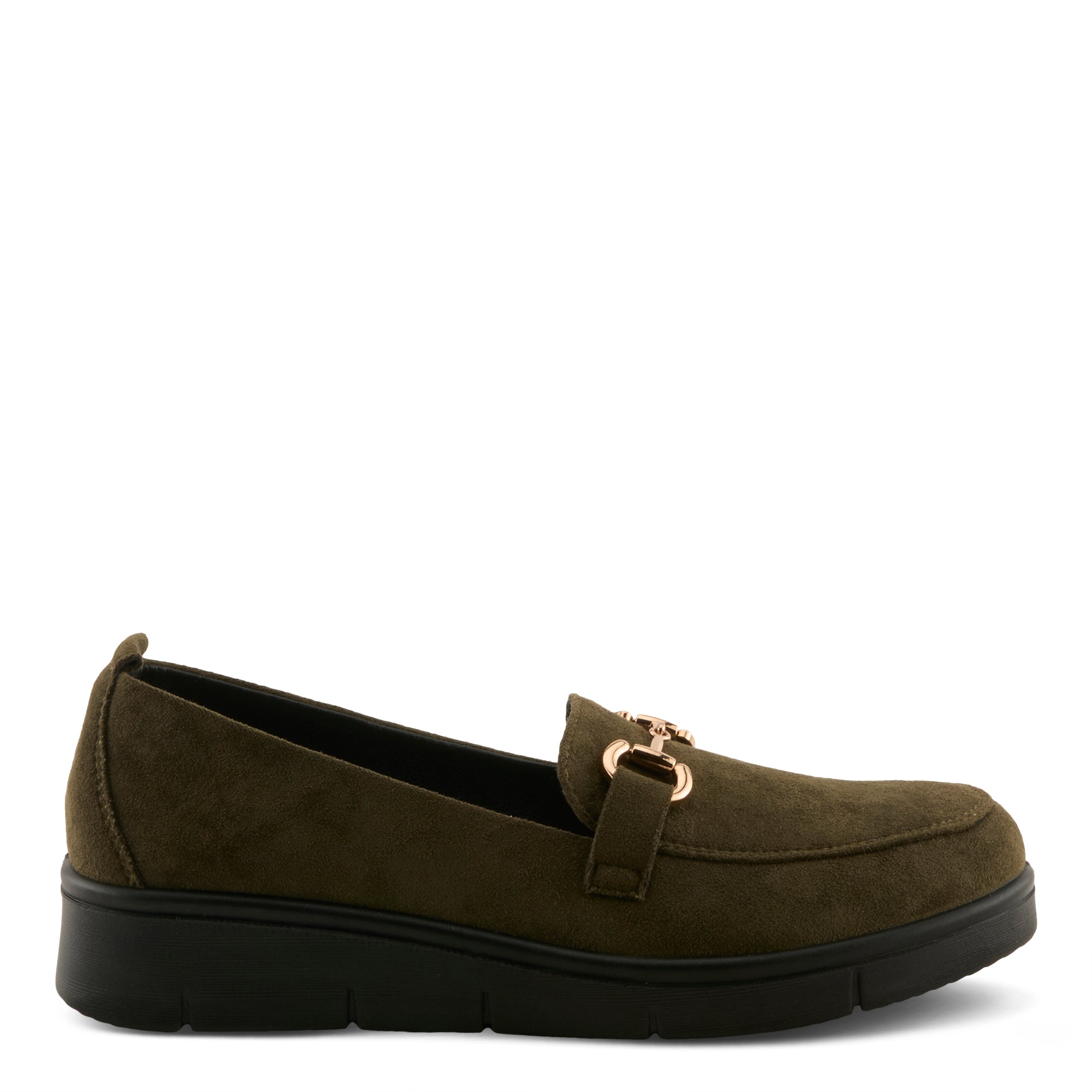 OLIVE FAUX SUEDE