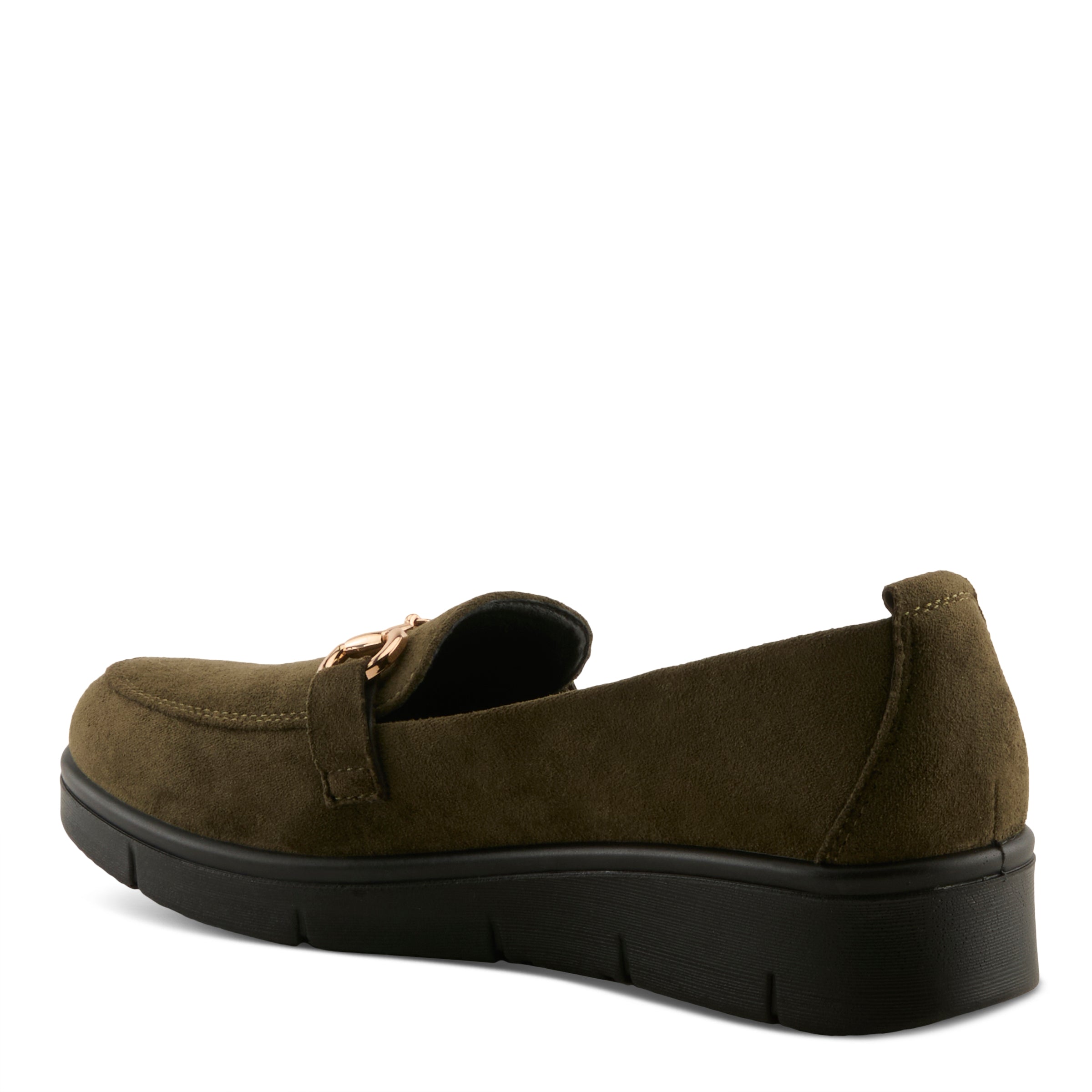 OLIVE FAUX SUEDE