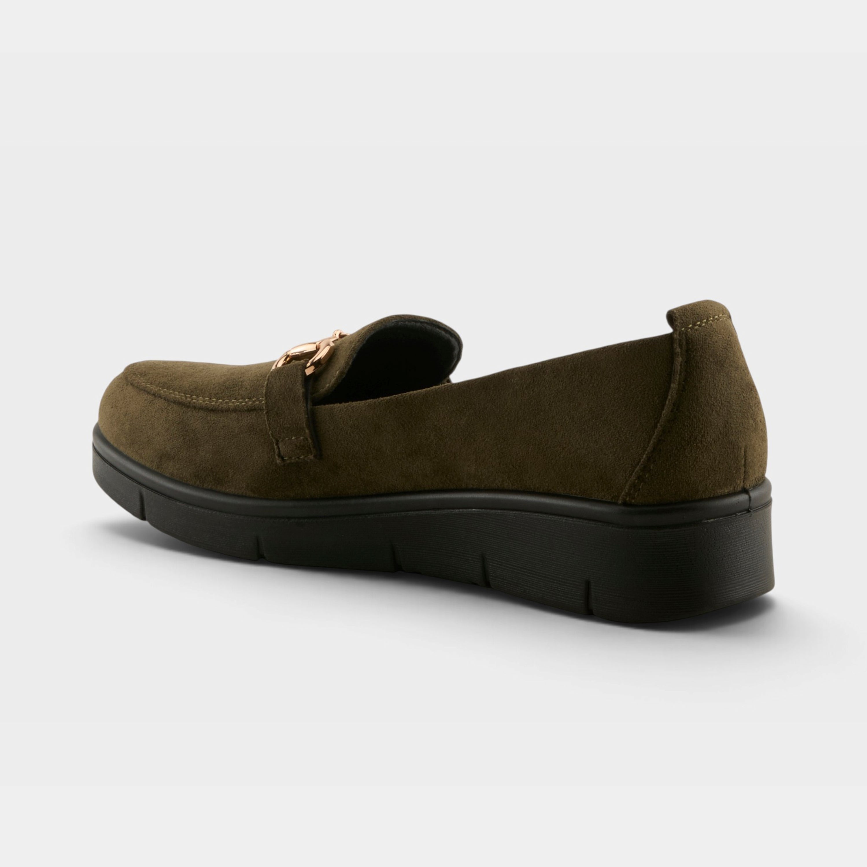 Flexus Cashmeran Olive Faux Suede Shoe
