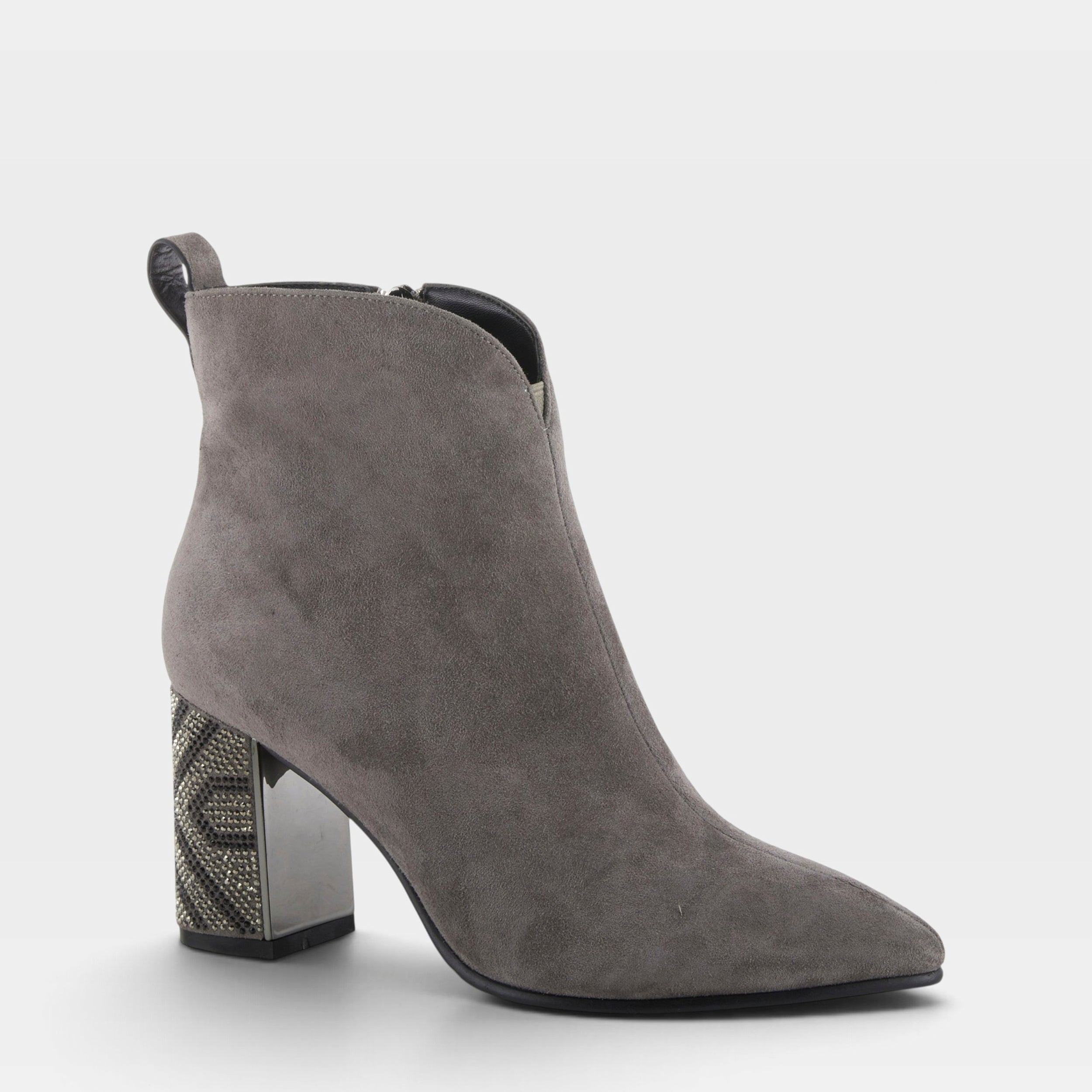 Azura Celeste Grey Suede Boot
