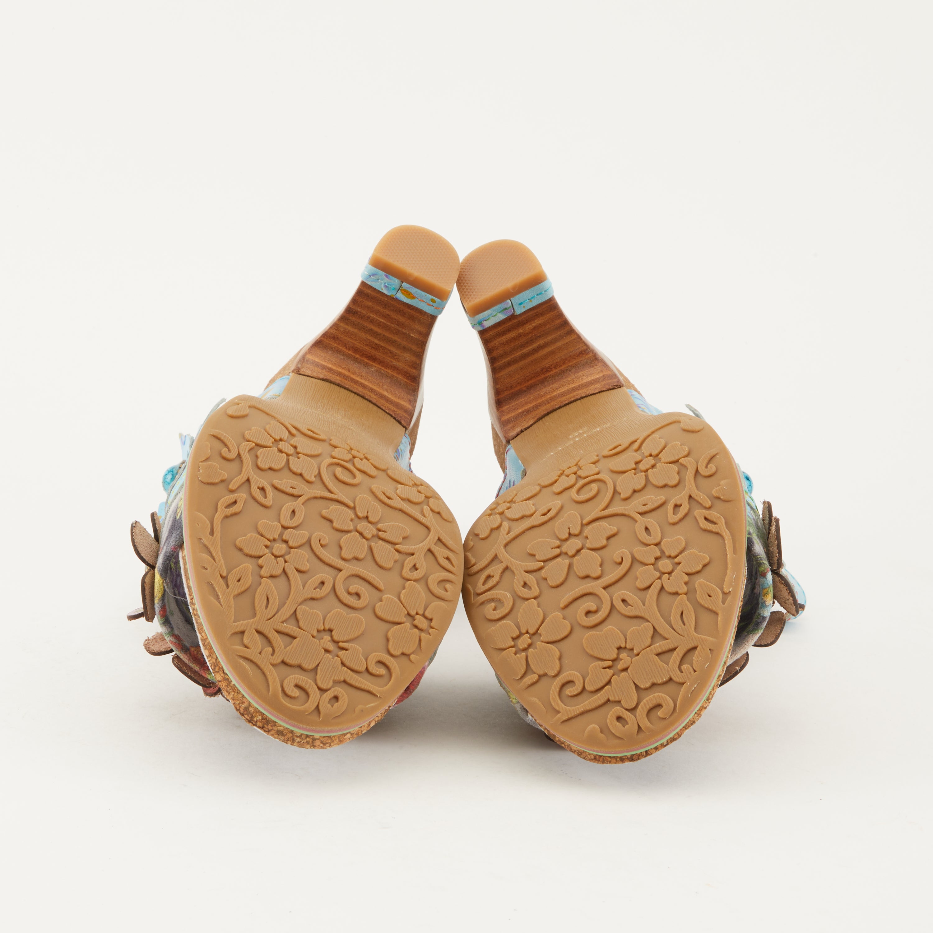 L'Artiste L'ARTISTE CHAGELL SANDALS sandal in blue multi with handcrafted leather design