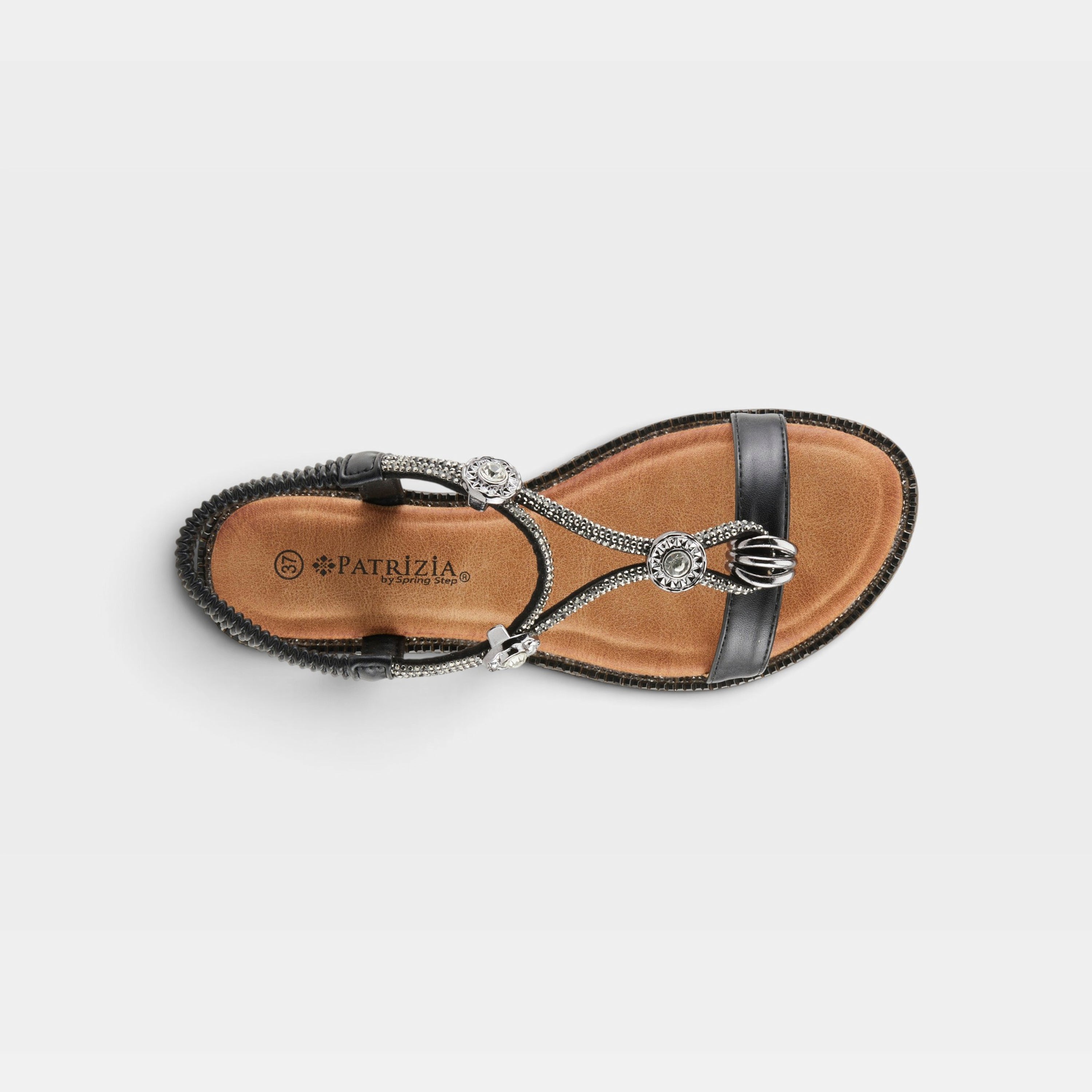Patrizia Charmer Black Sandal