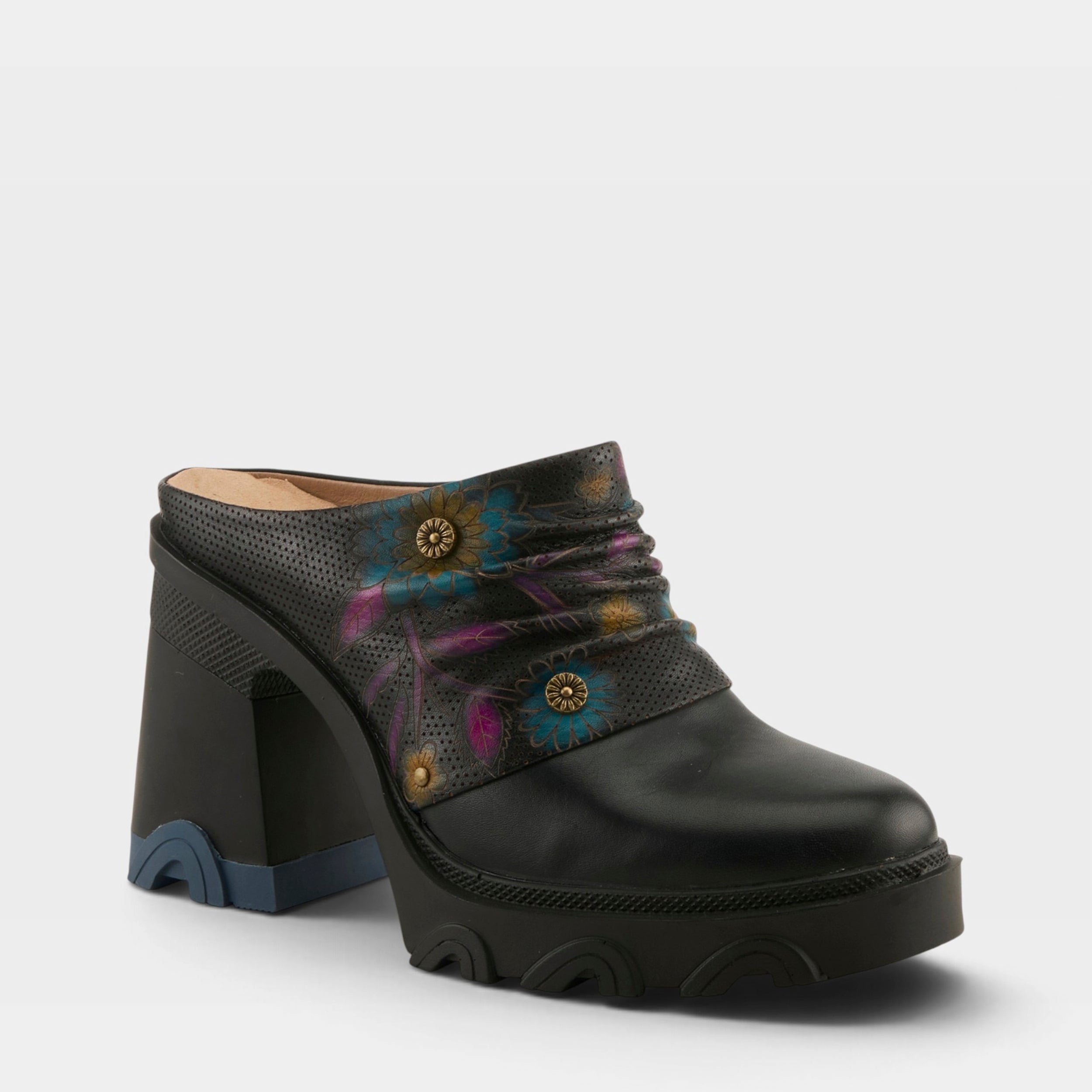 L'Artiste CHEMISTRY SHOES in BLACK MULTI, front view