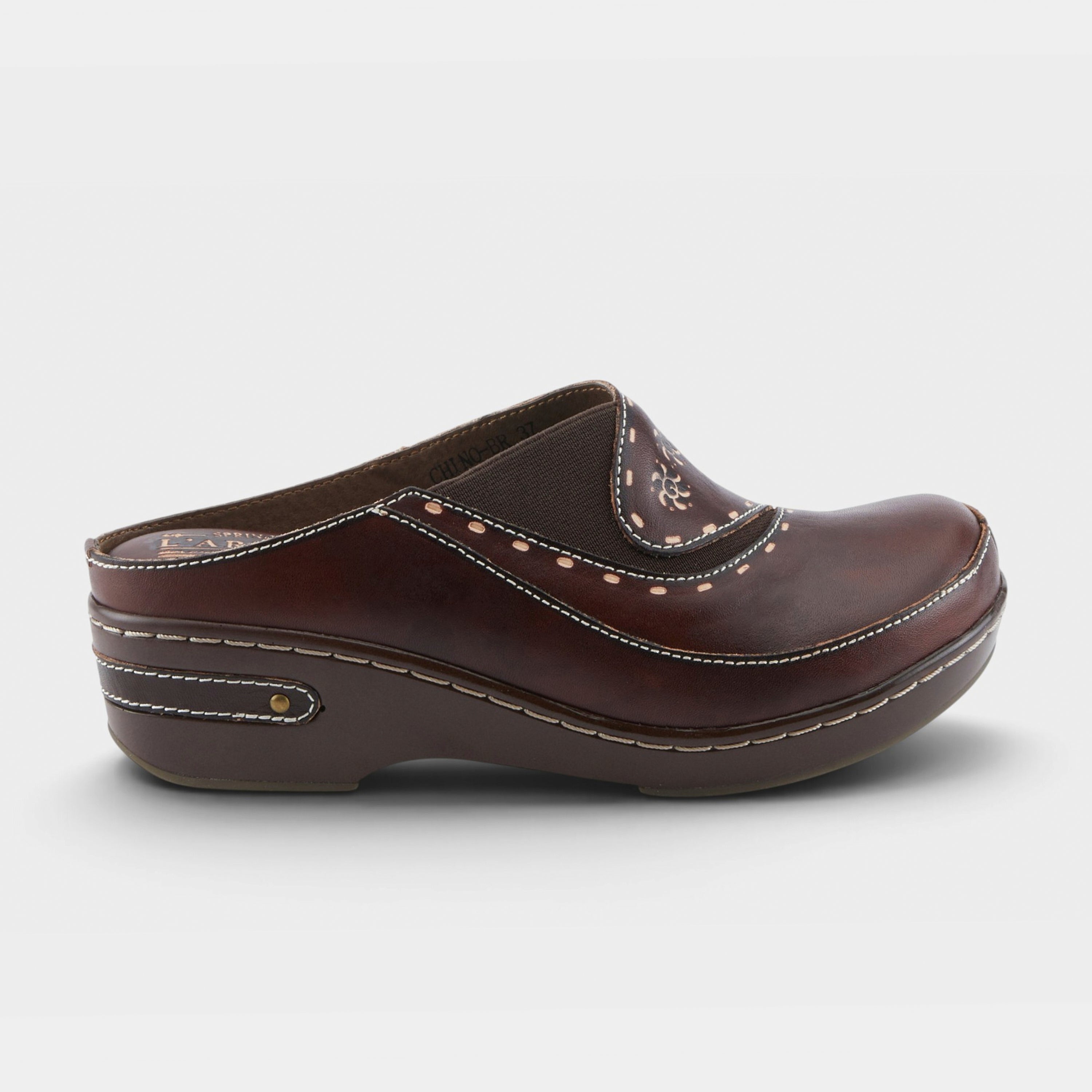 L'Artiste Chino clogs in Brown, hero view