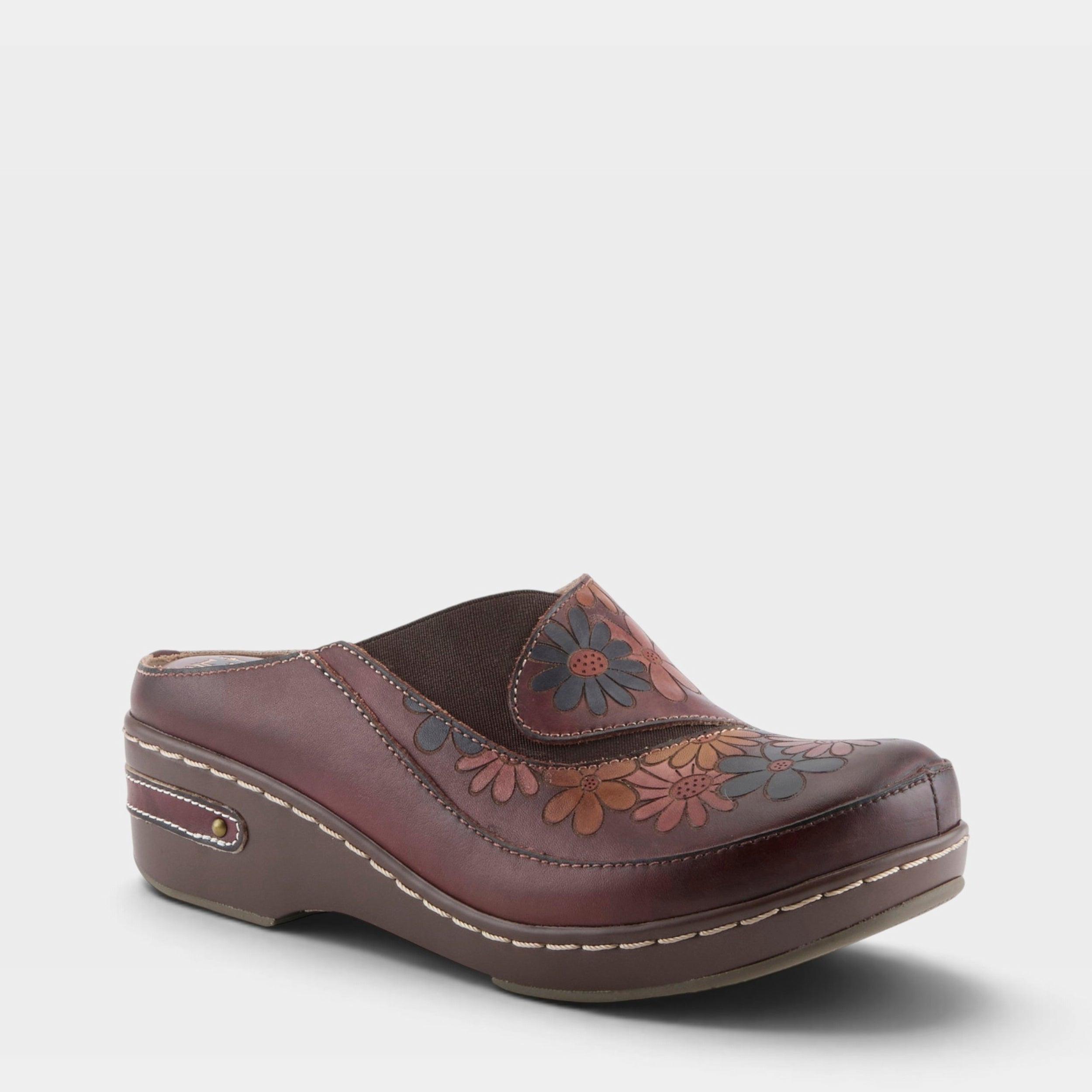 L'Artiste CHINO-DAZIS SHOES in BROWN MULTI, front view