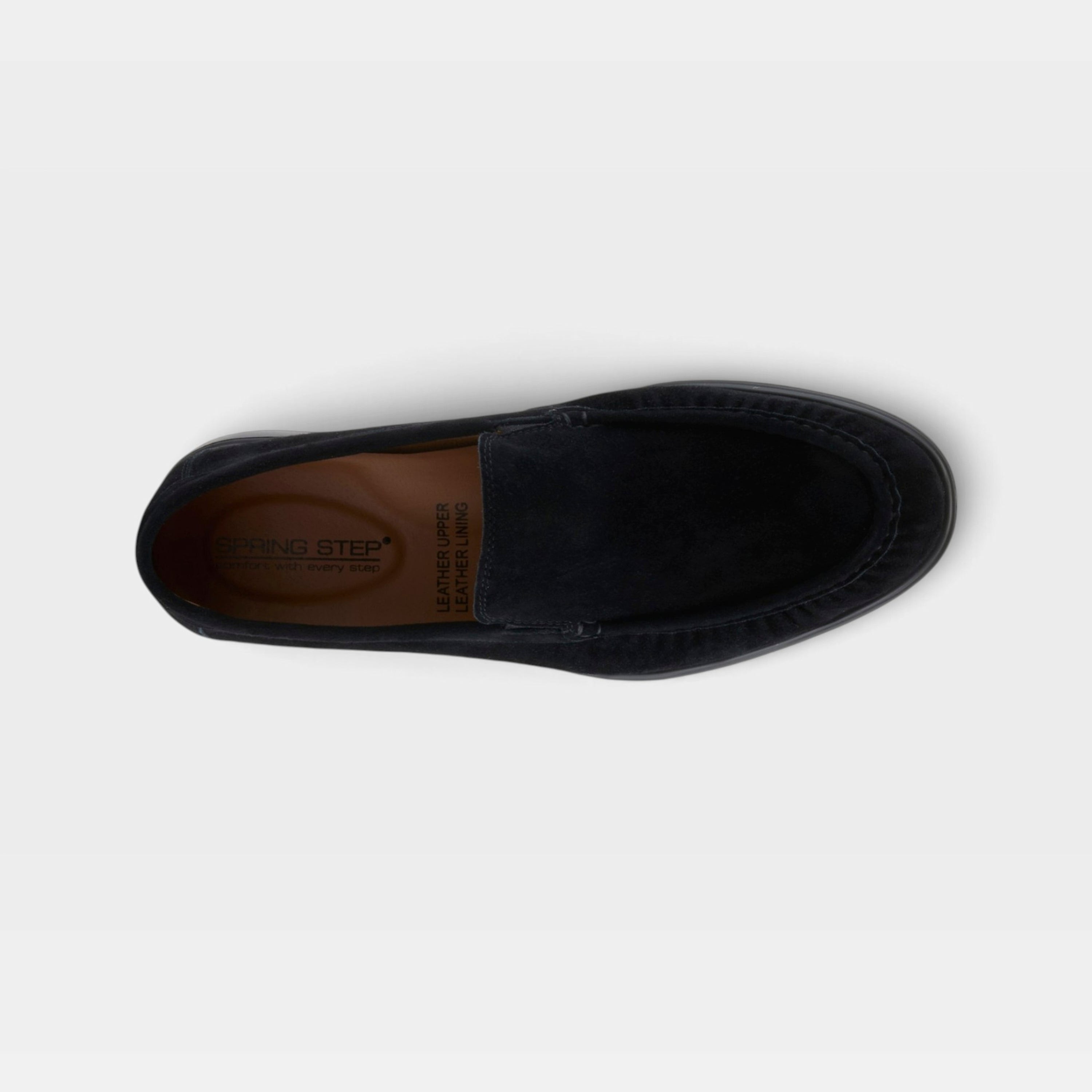 Spring Step Men Clarent Black Suede Shoe
