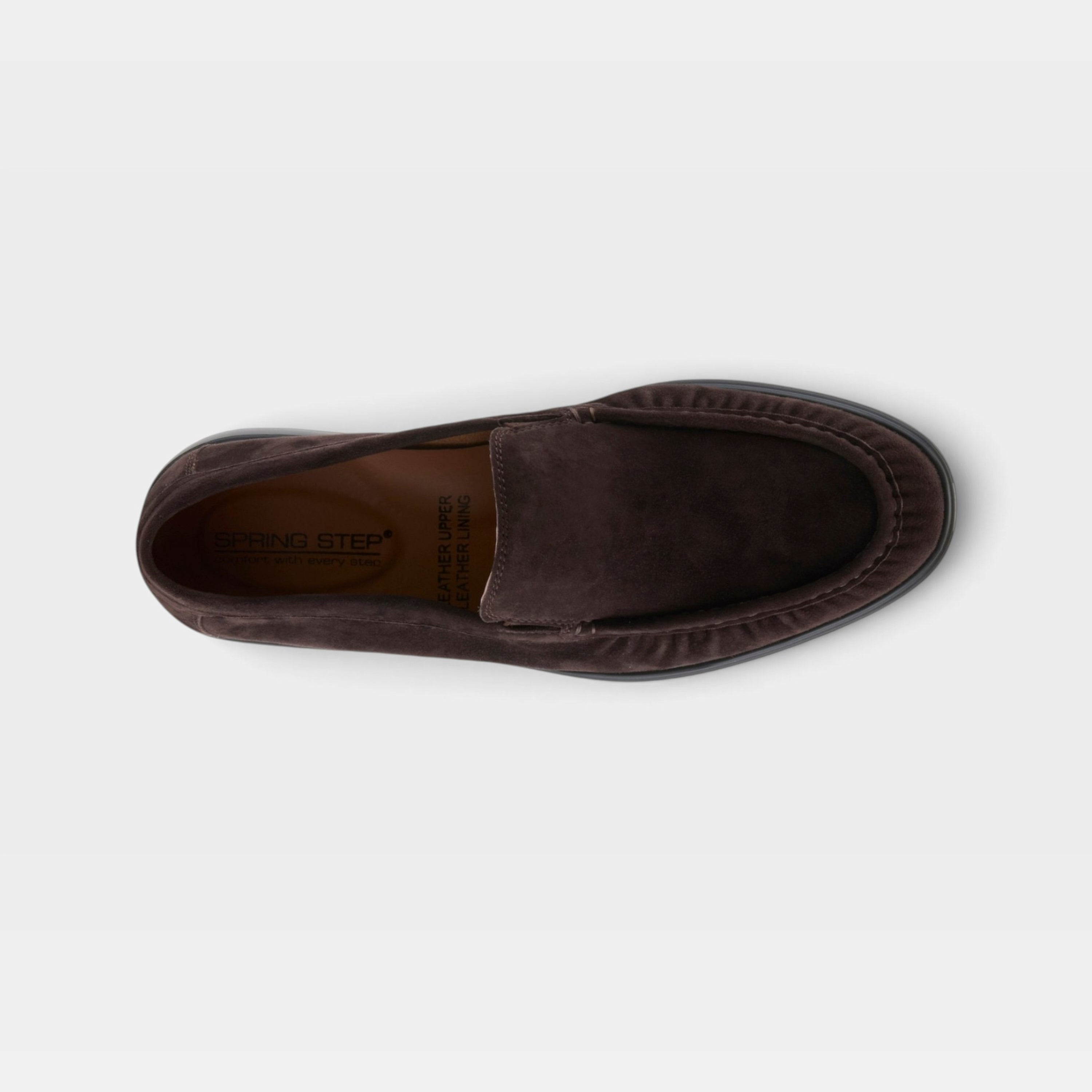 Spring Step Men Clarent Dark Brown Suede Shoe