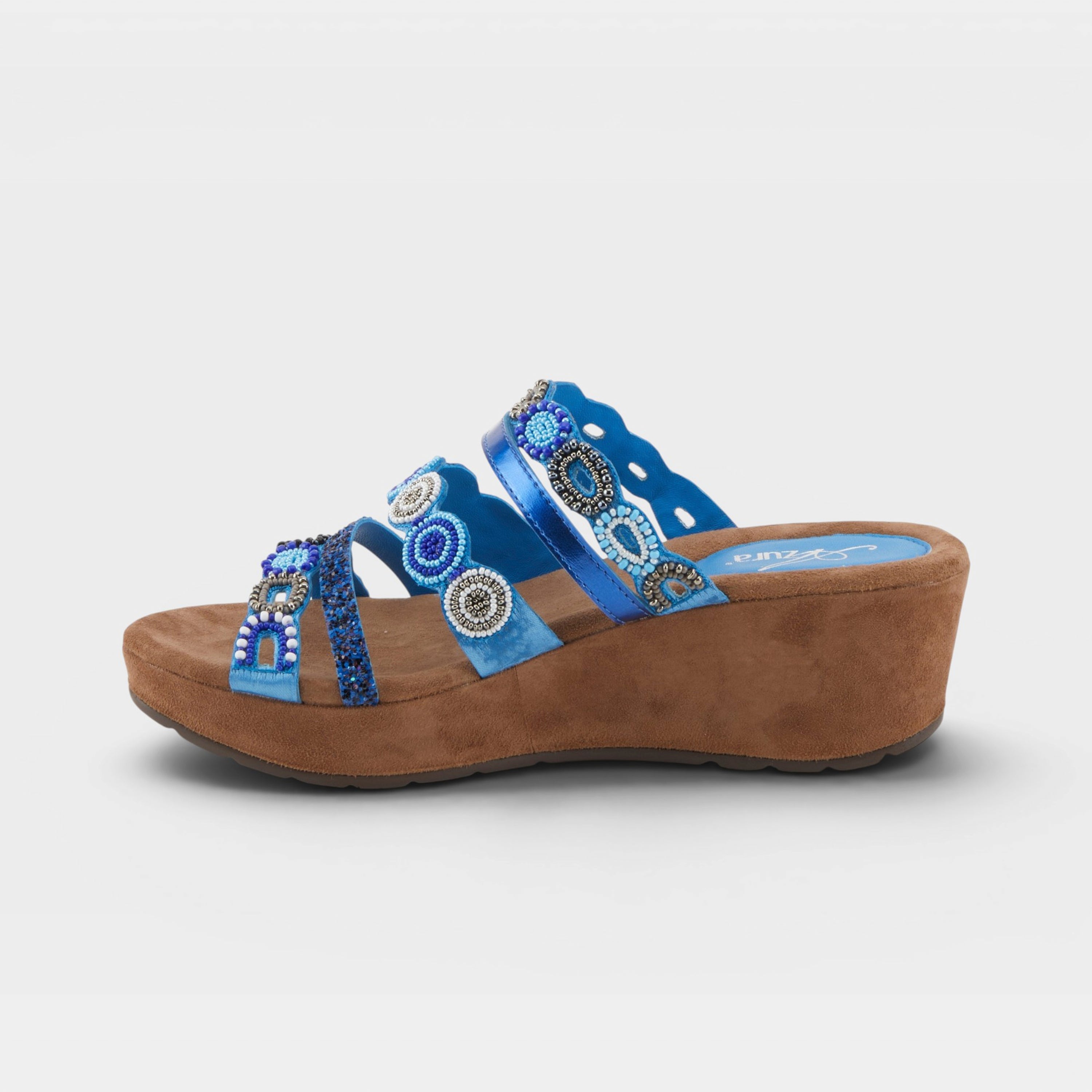 Azura Claretha Blue Multi Sandal