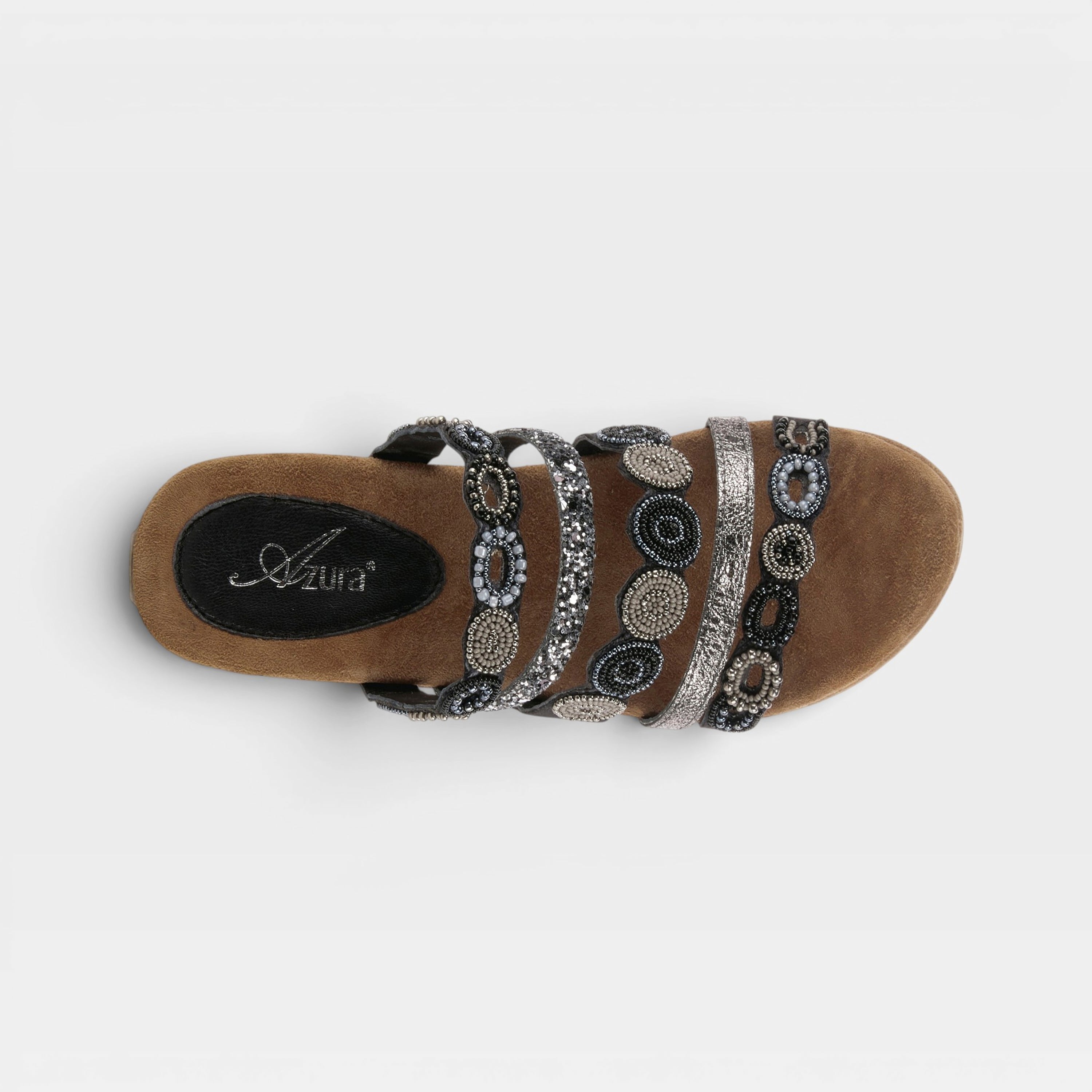 Azura Claretha Black Multi Sandal