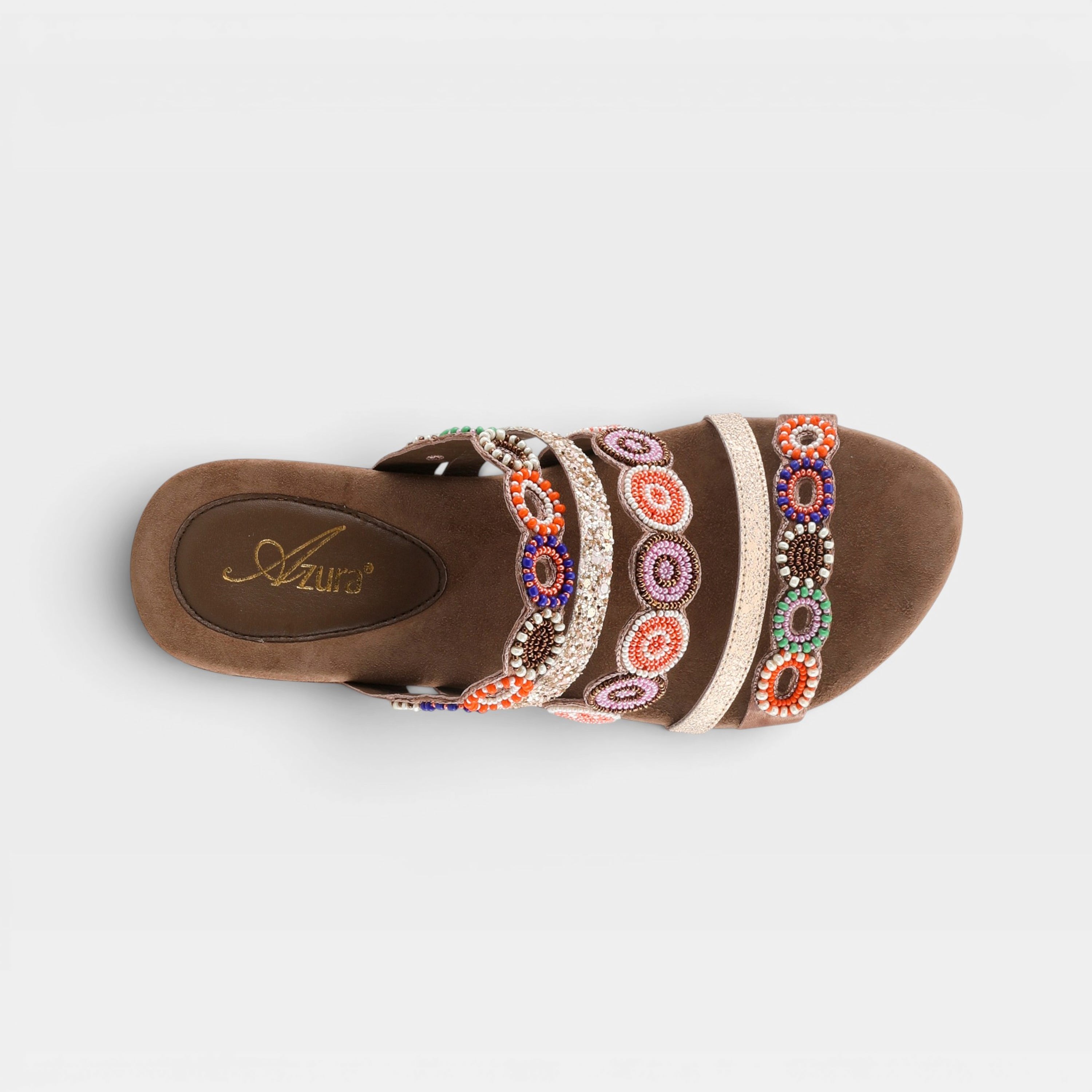 Azura Claretha Orange Multi Sandal