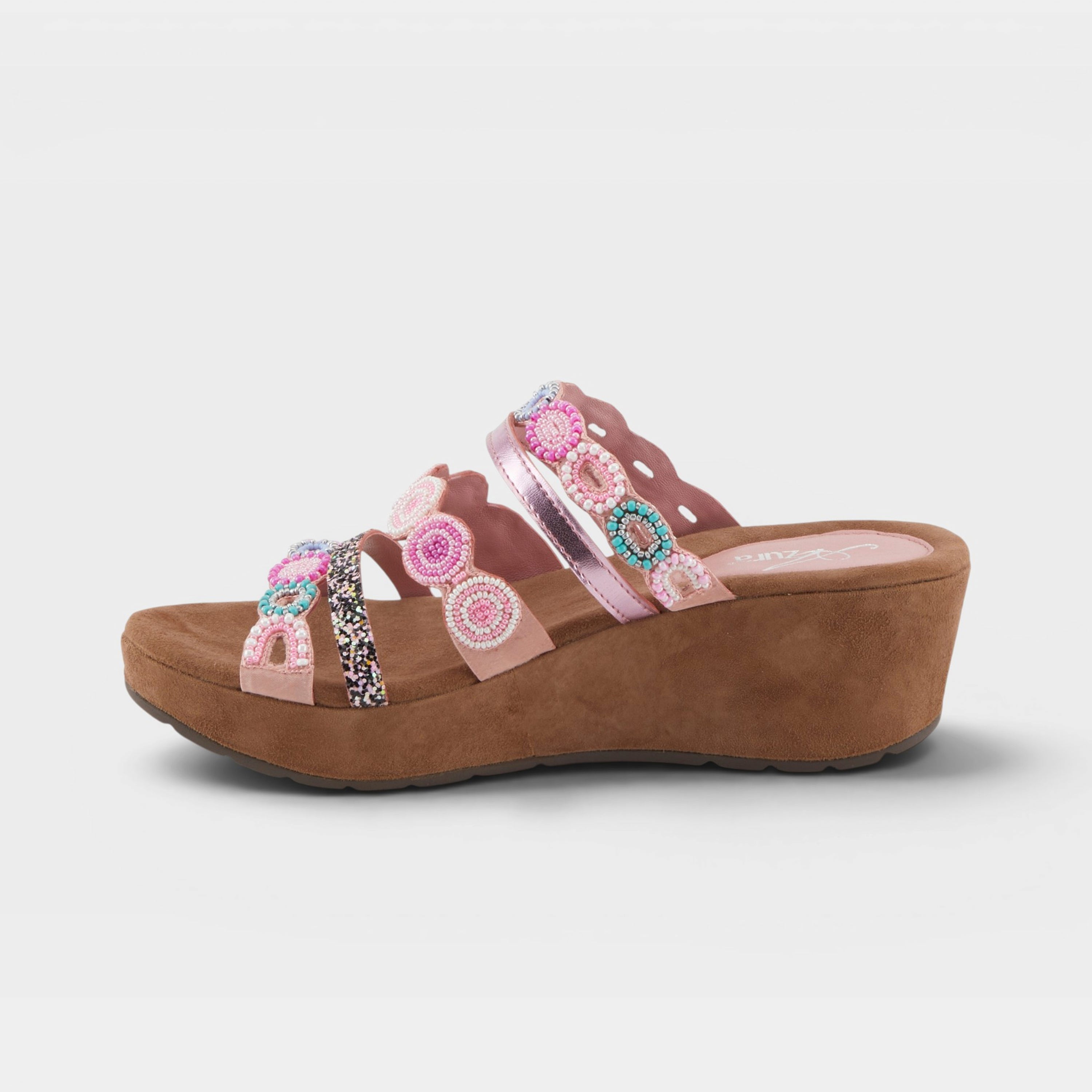 Azura Claretha Pink Multi Sandal