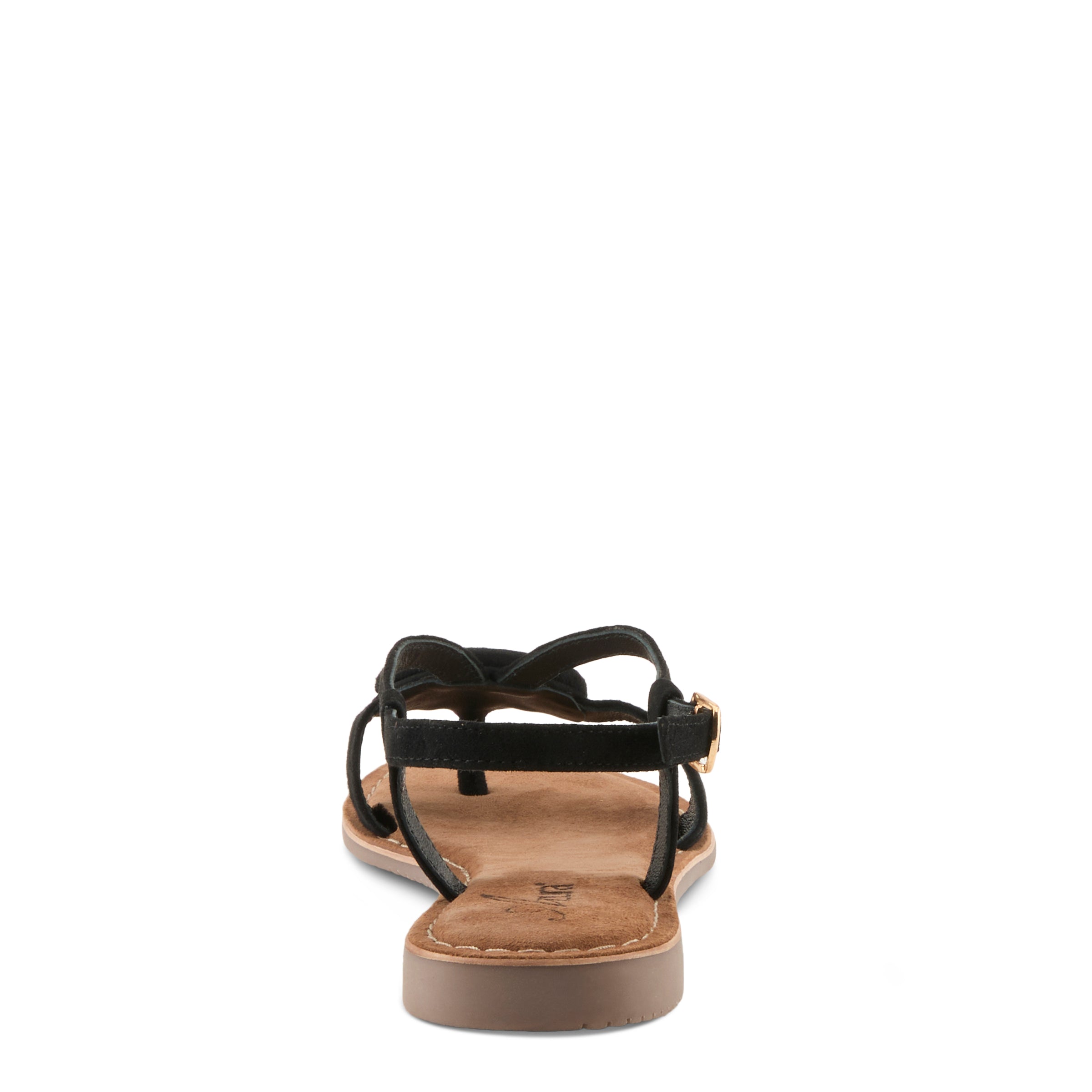 Azura Classylady women's sandal in black suede with suede upper and buckle detail