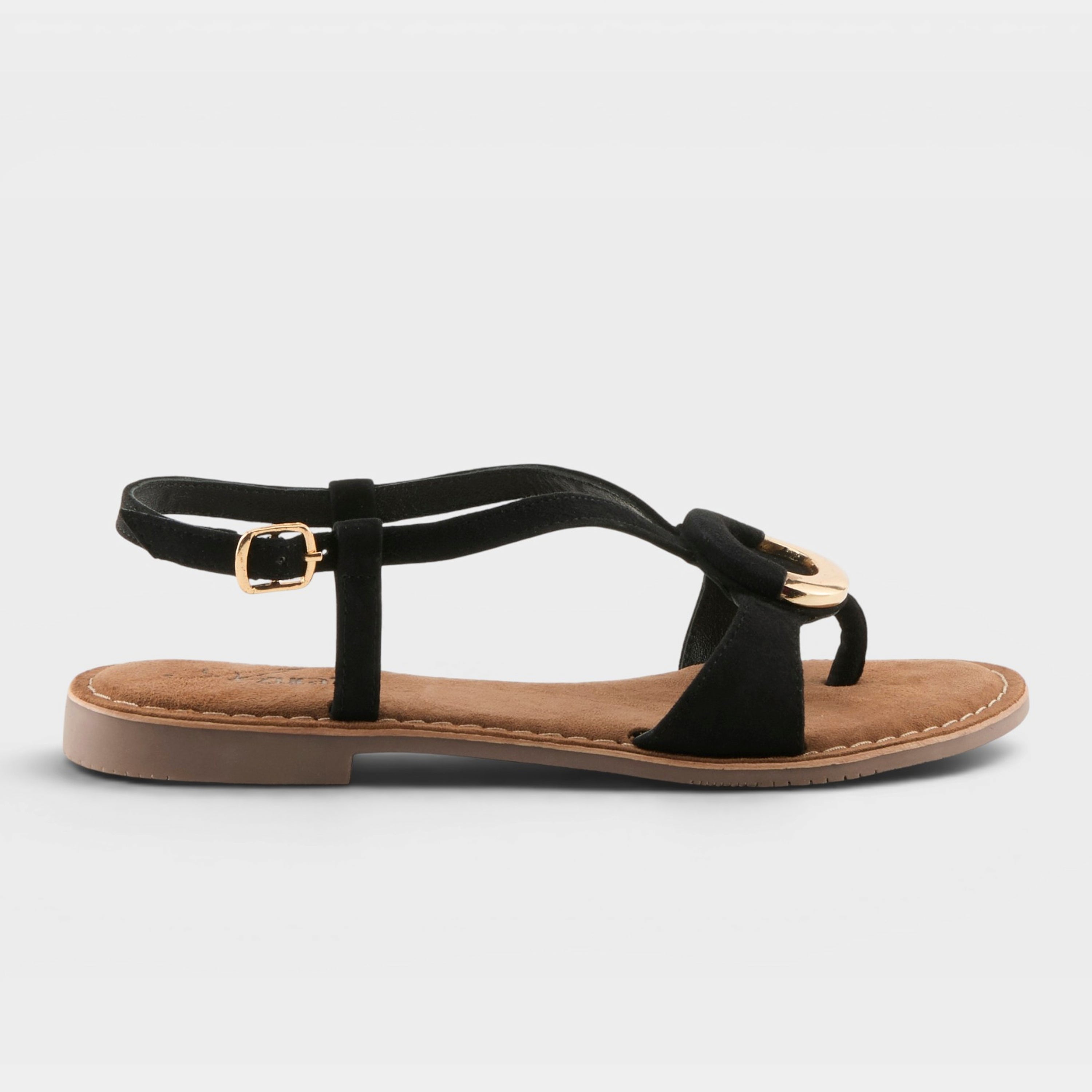 Azura Classylady Black Suede Sandal