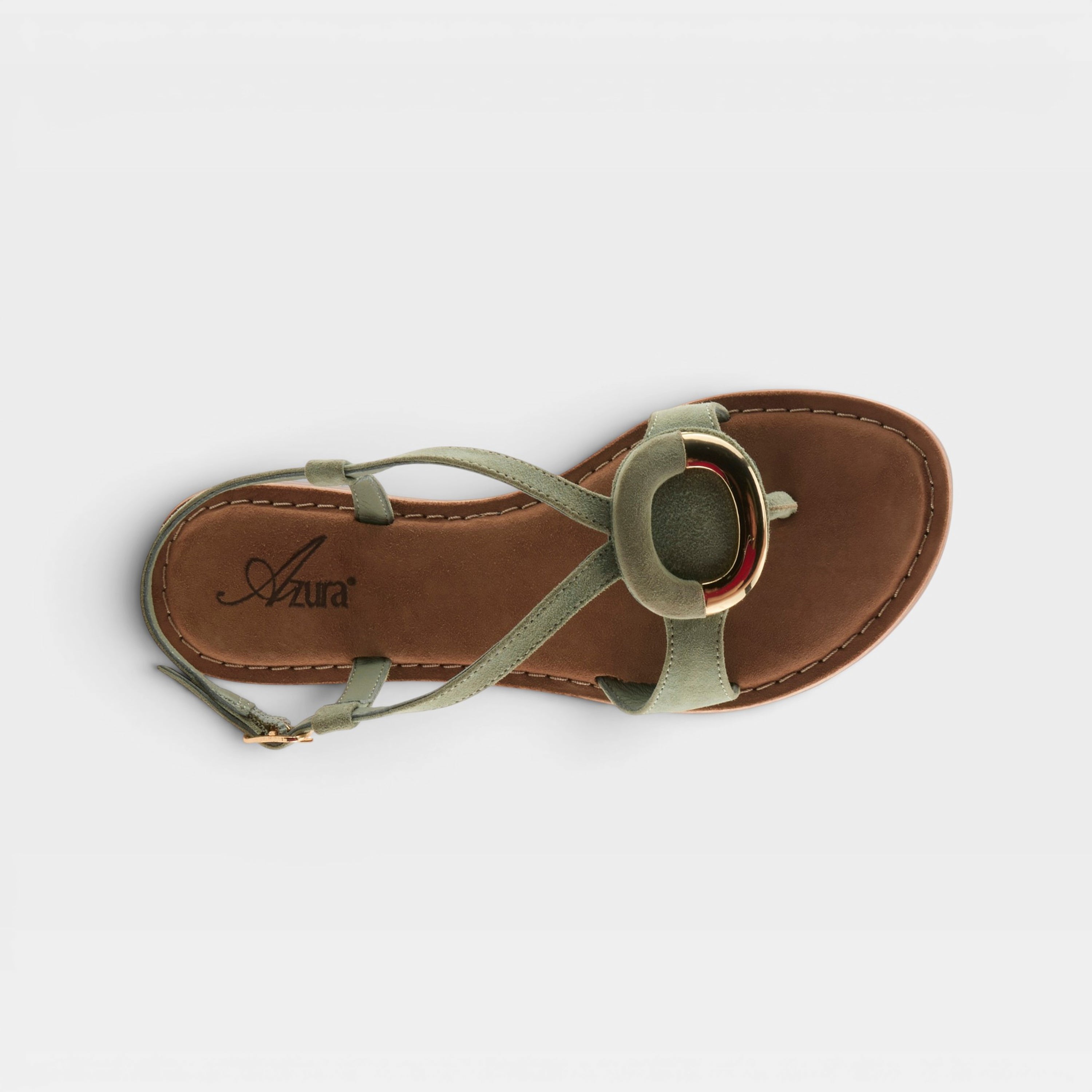 Azura Classylady Mint Green Suede Sandal