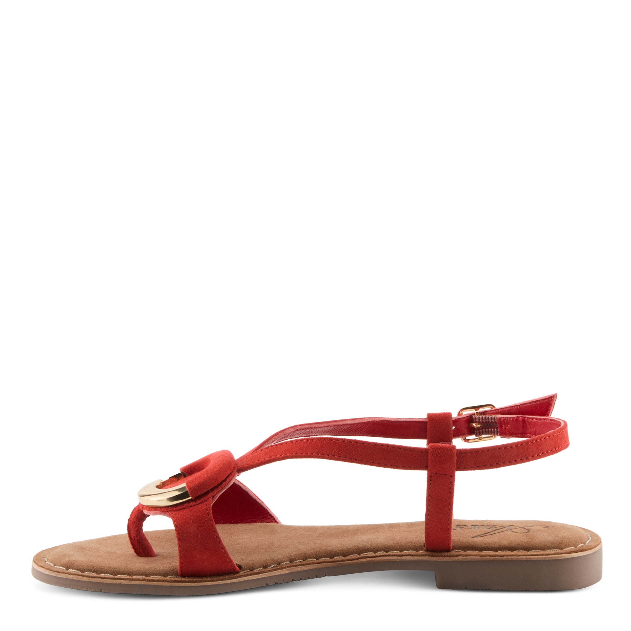 Azura Classylady women's sandal in mint green suede with suede upper and buckle detail