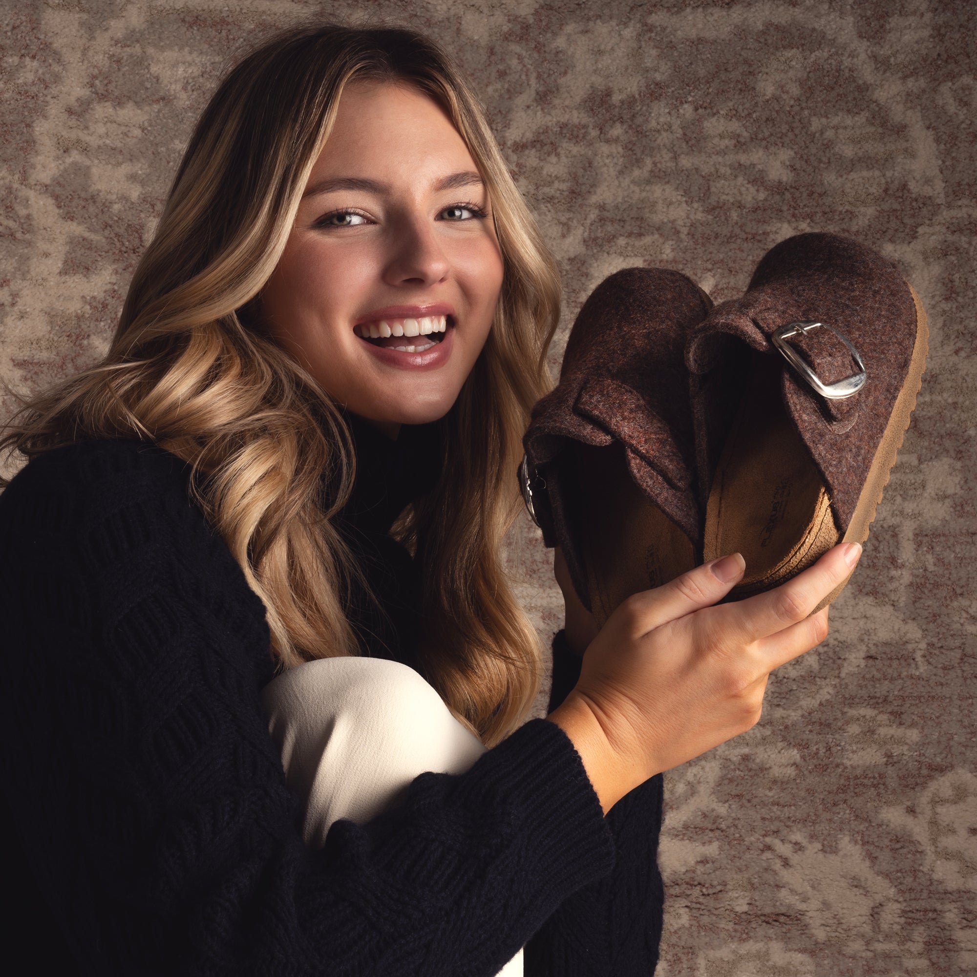 Flexus FLEXUS CLOGGILLER CLOG comfort shoe in brown with flexible sole