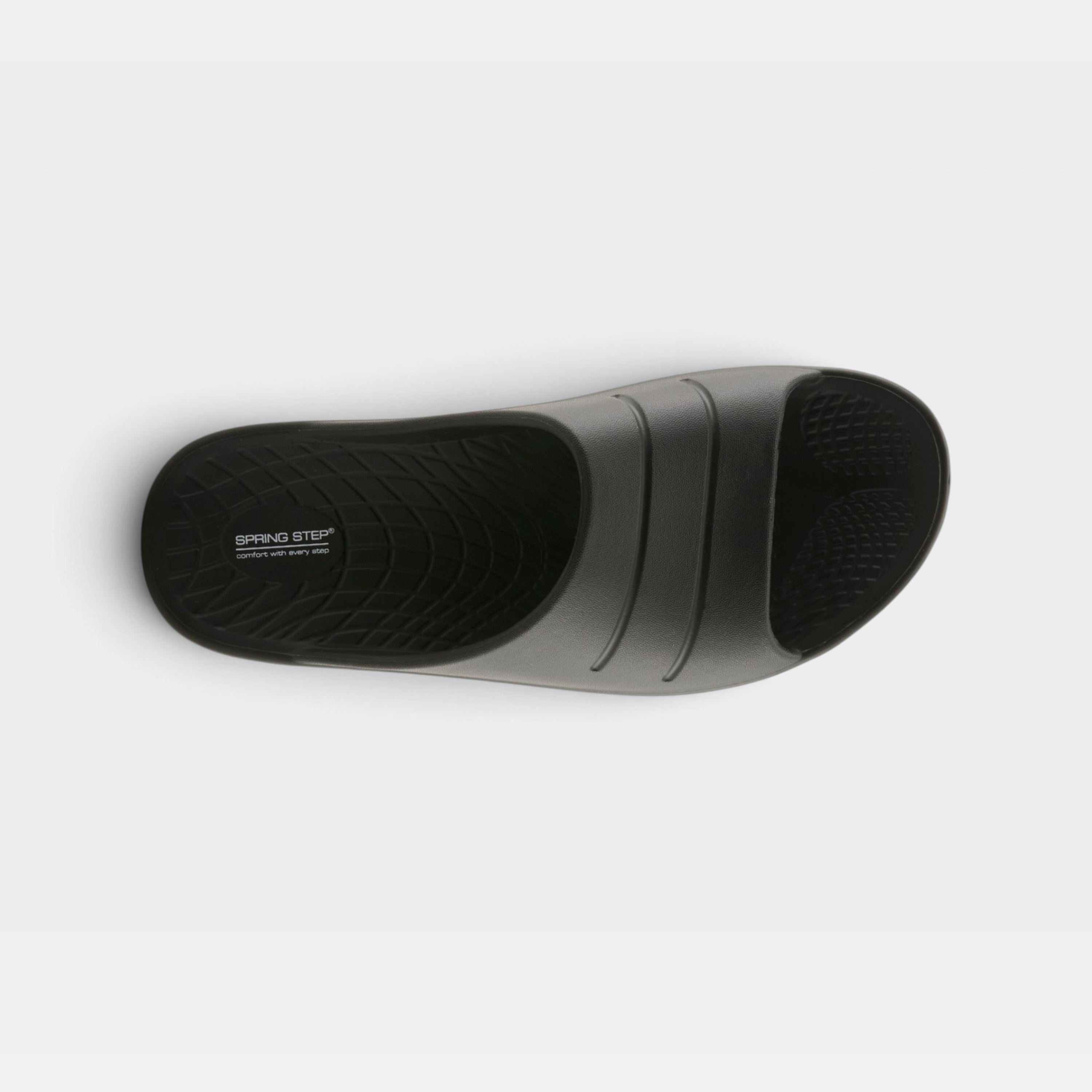 Spring Step Men Connor Black Slide Sandal