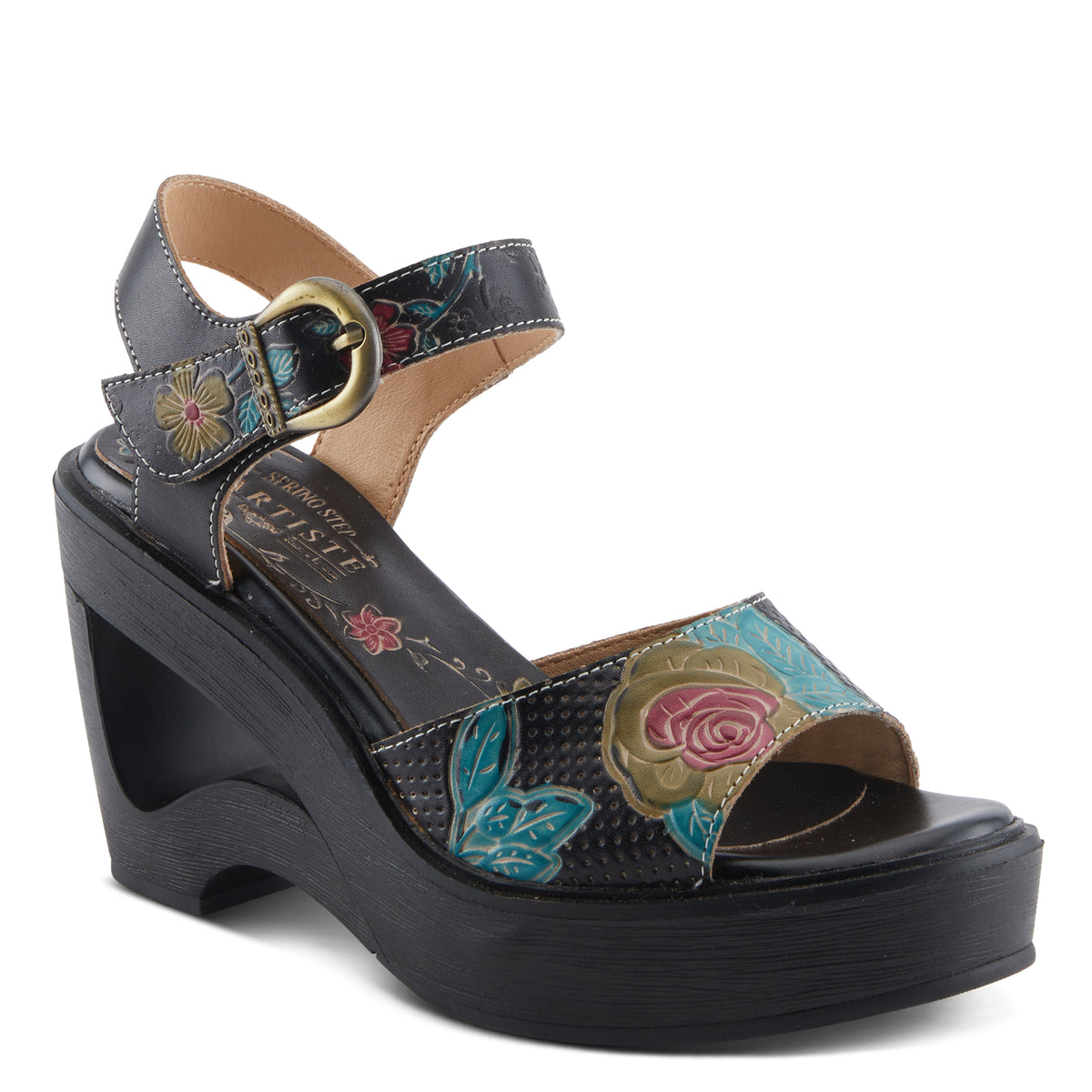 Spring Step L'Artiste Women's CALIGAL Hand-Painted Lightweight Platfor