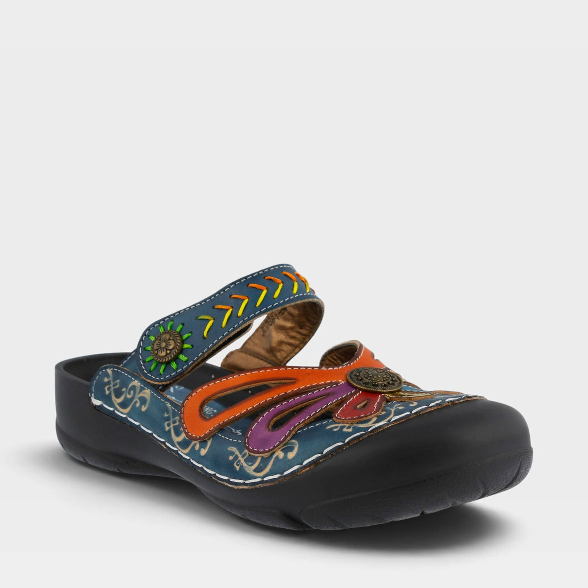 L'Artiste COPA CLOG in BLUE, front view