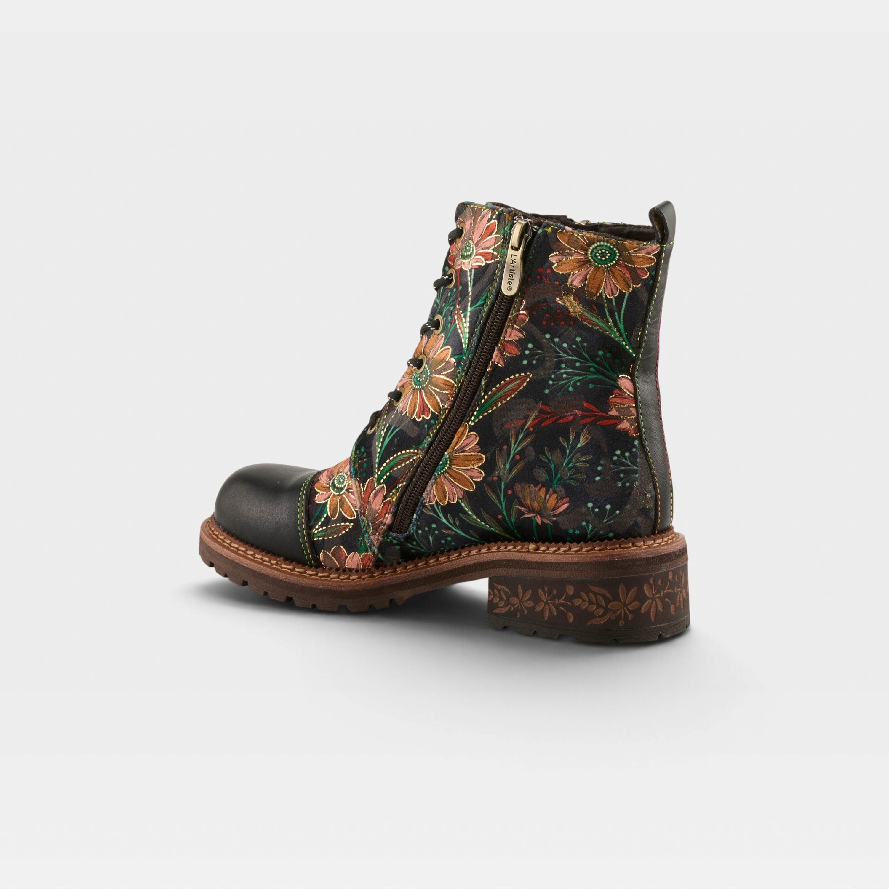 L'Artiste Cordea boots in Black Multi, alternate angle view