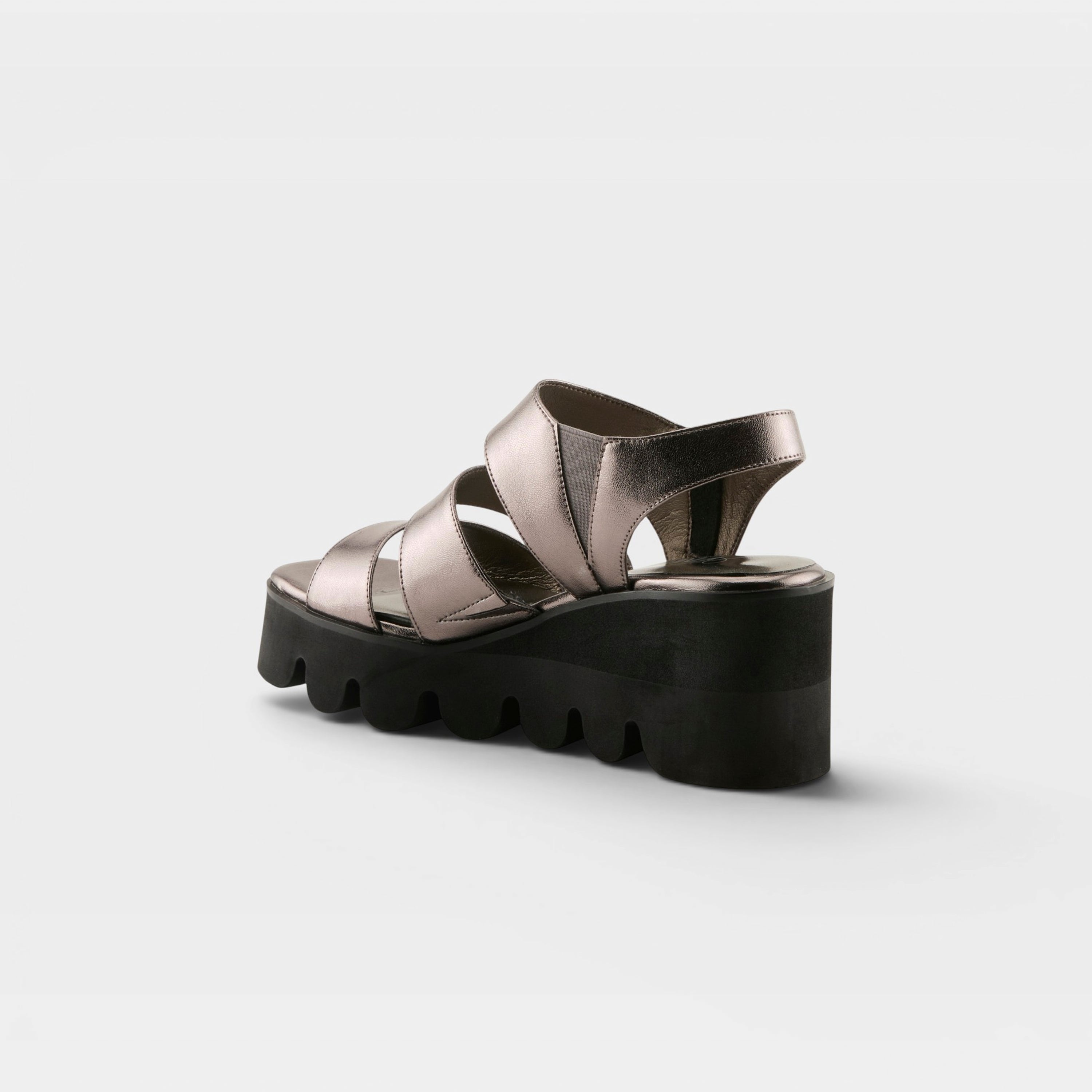 Azura Corrigate Pewter Sandal