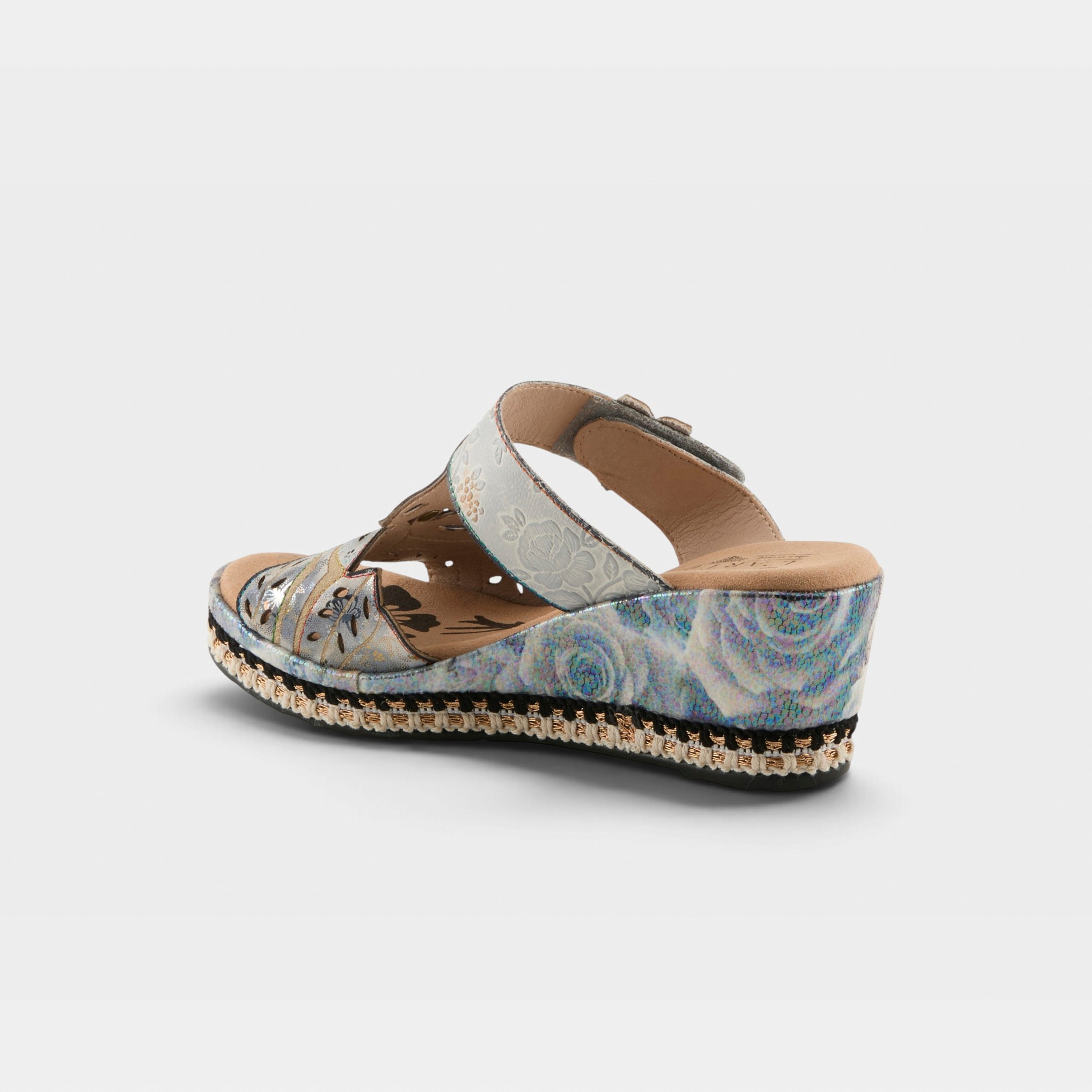 L'Artiste Coverup sandals in Ice, alternate angle view