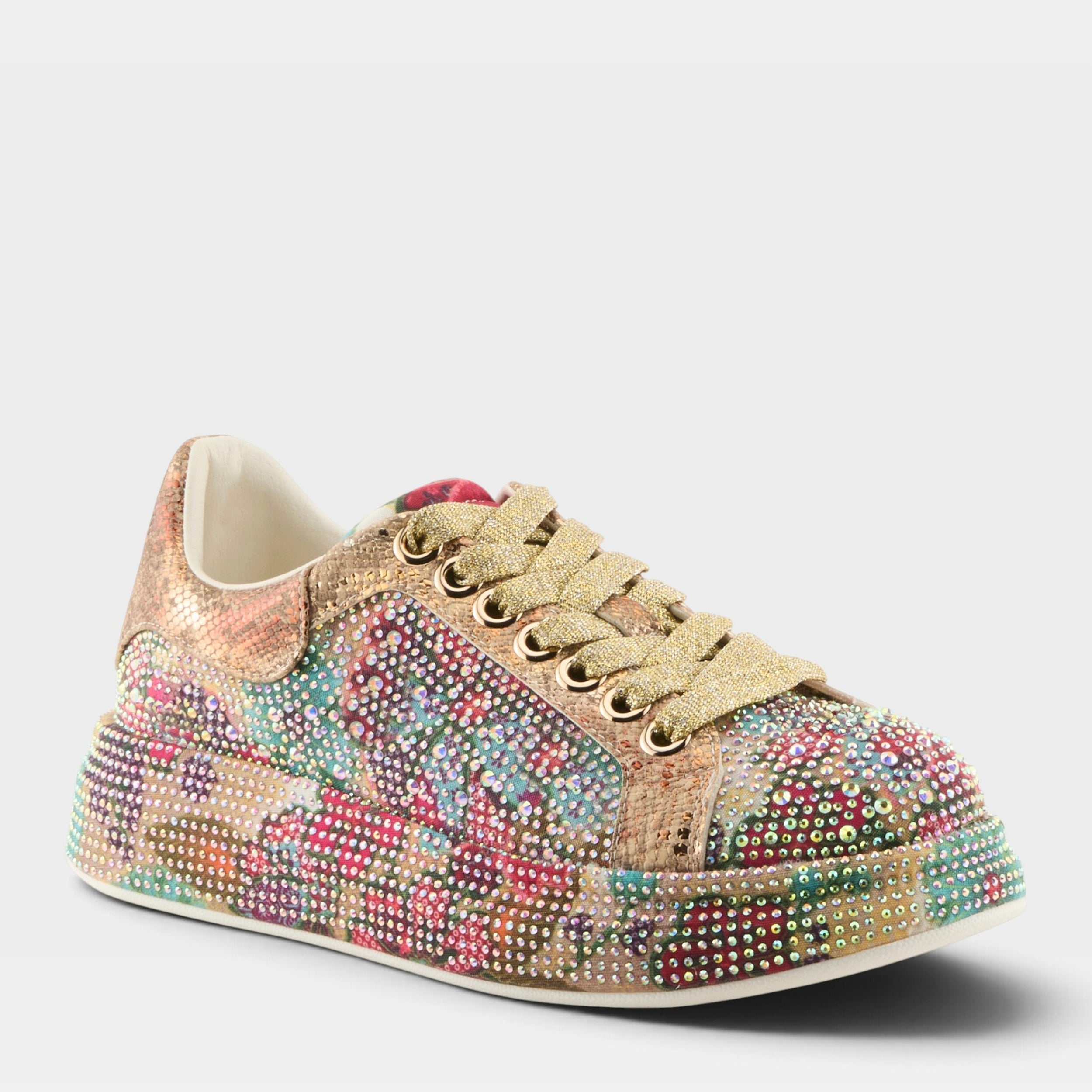 Azura Crystalushus Gold Multi Shoe