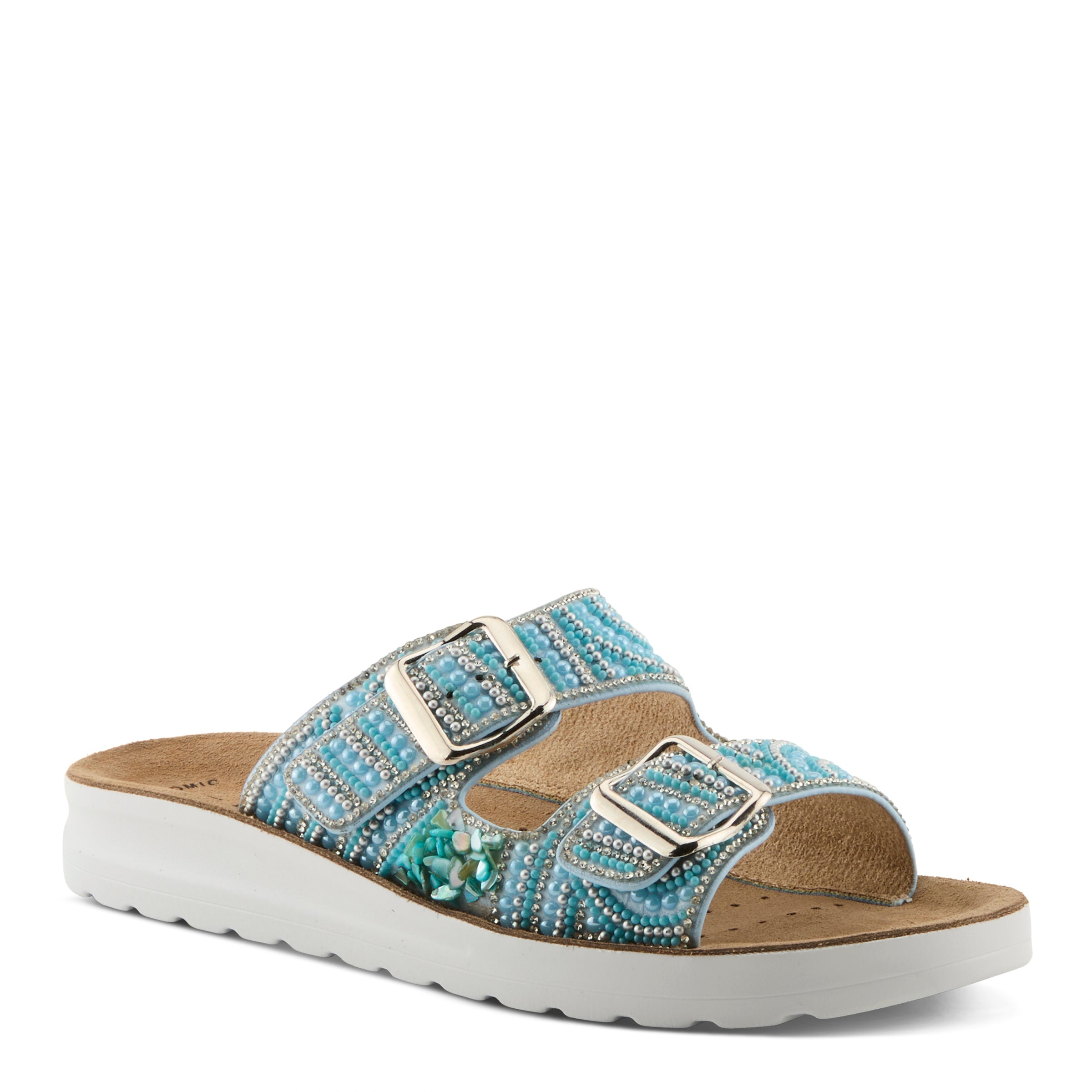 Flexus FLEXUS CYTHERIA SANDALS sandal in blue multi with flexible sole