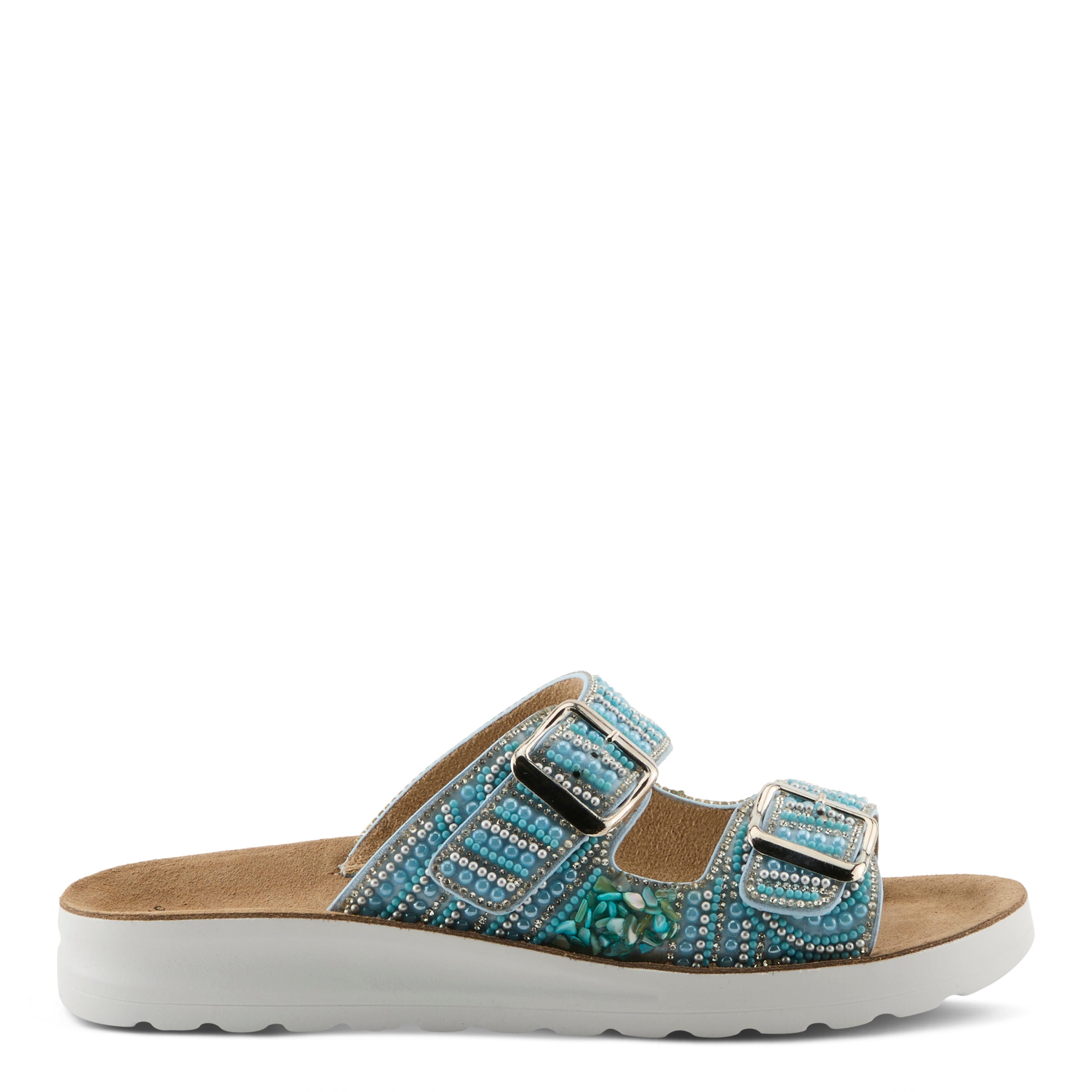 Flexus FLEXUS CYTHERIA SANDALS sandal in blue multi with flexible sole