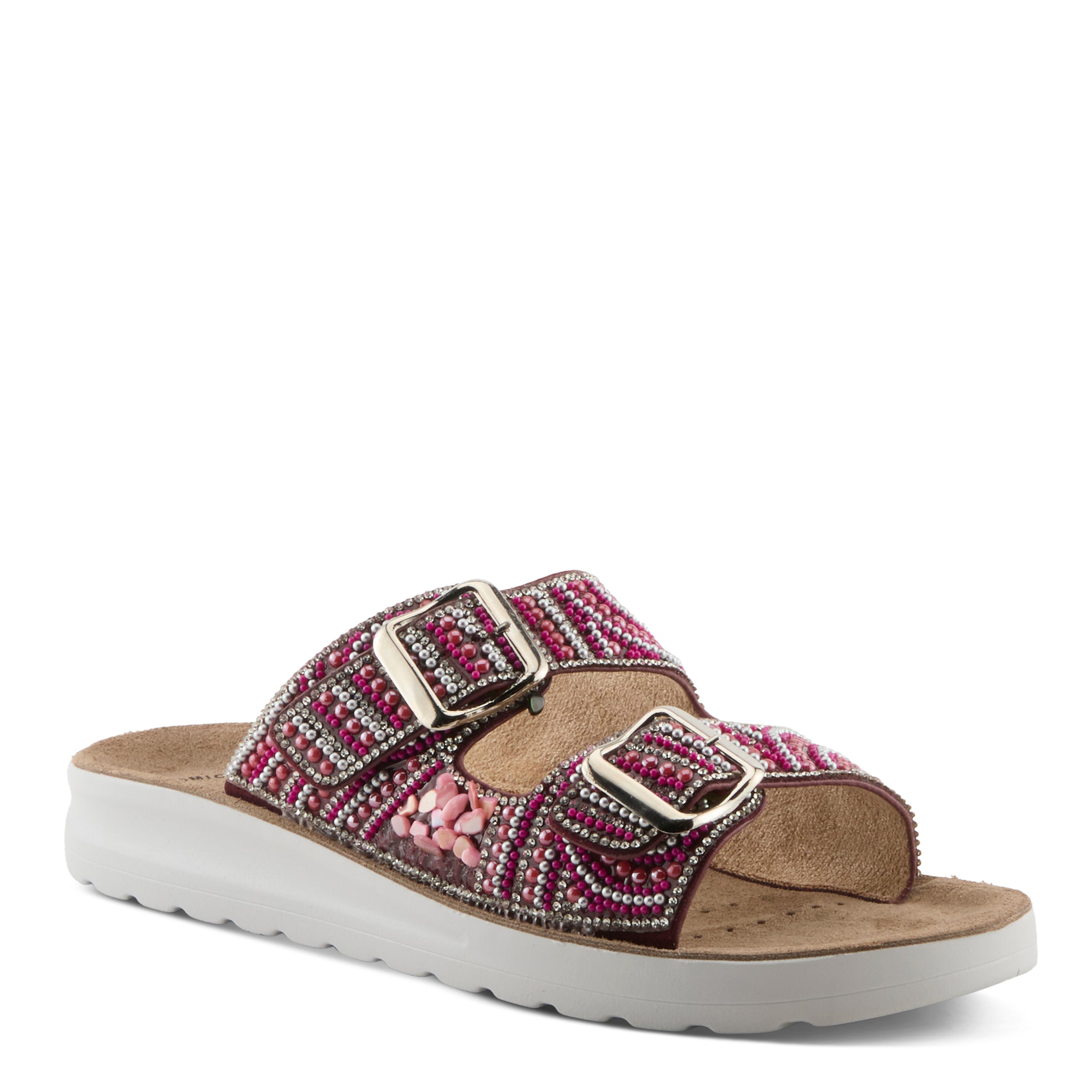 Flexus FLEXUS CYTHERIA SANDALS sandal in fuchsia multi with flexible sole