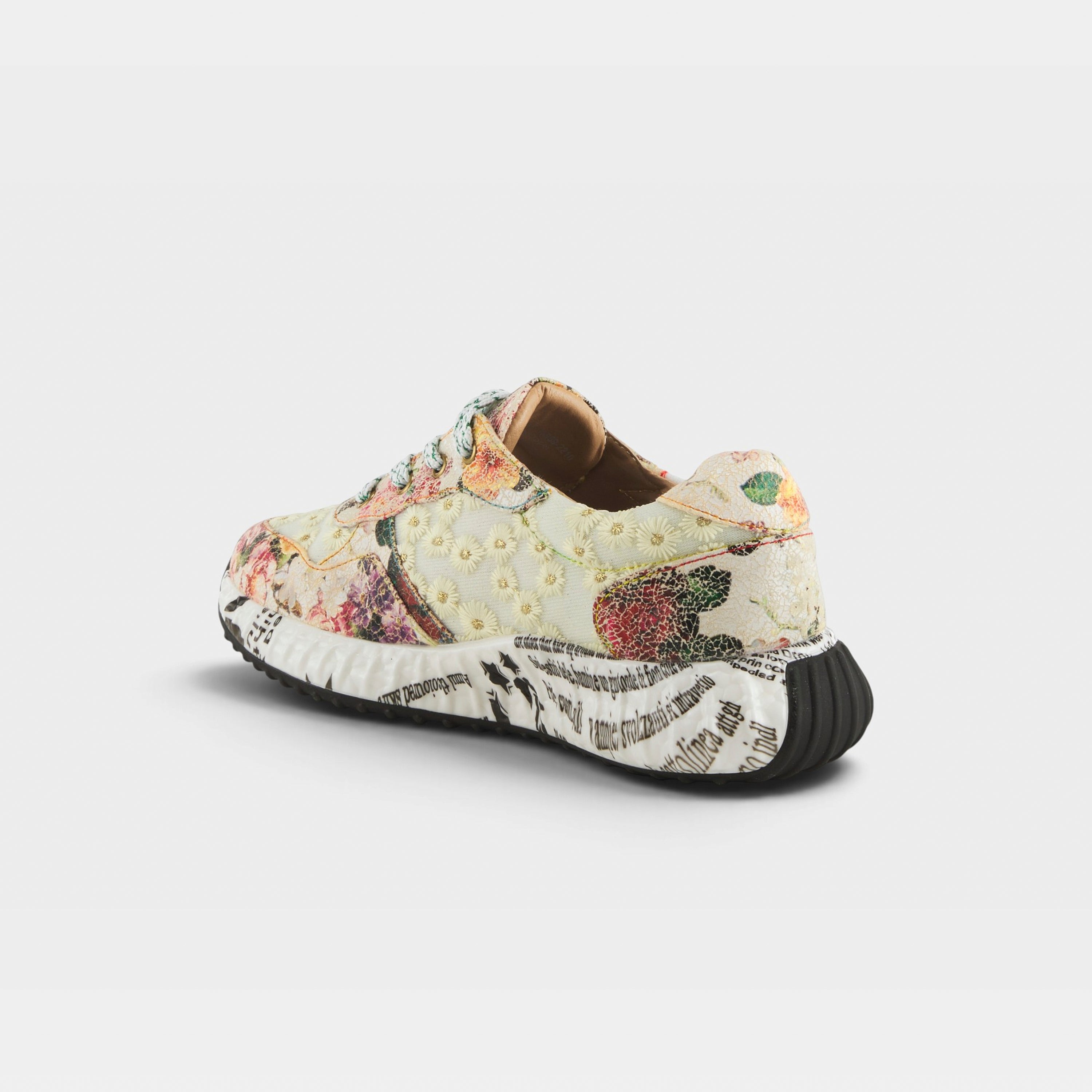 L'Artiste Daisymae sneaker in Beige Multi, alternate angle view