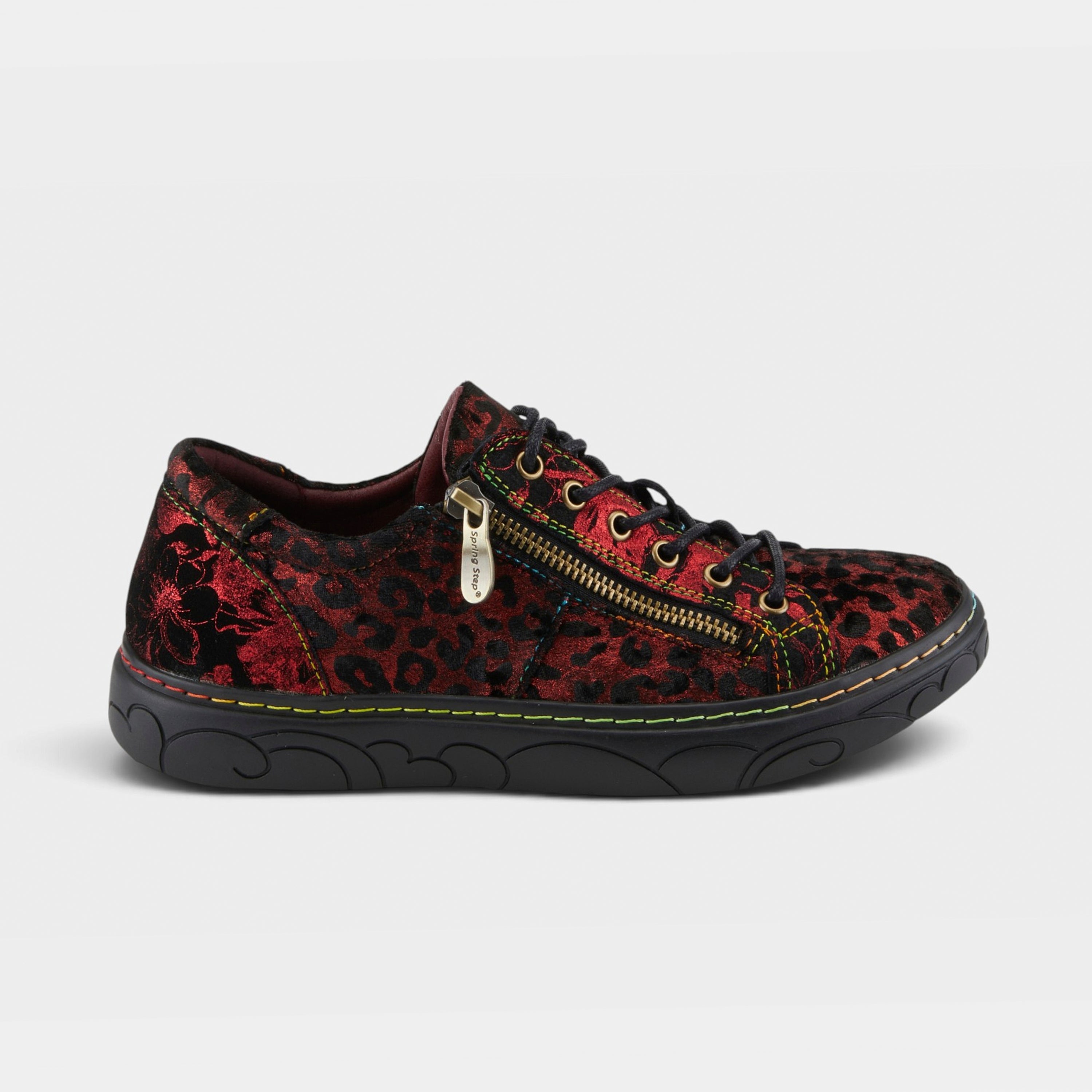 L'Artiste Danli-Cheeta sneakers in Red Multi, hero view