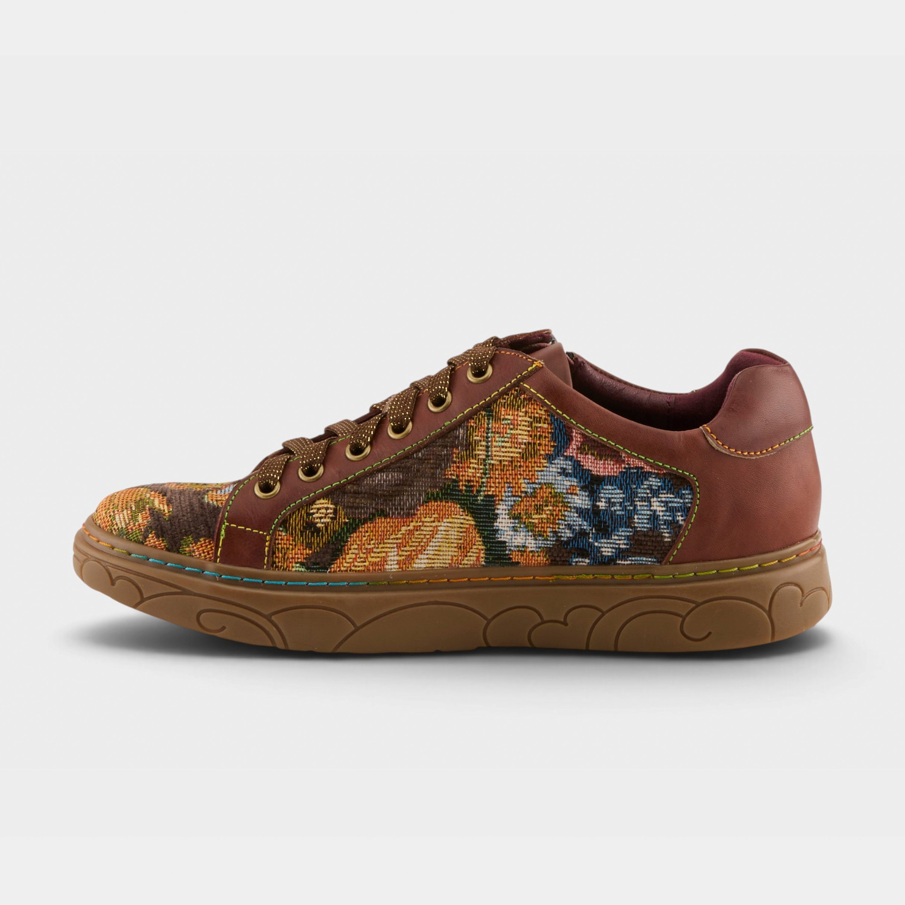 L'Artiste Danli-Fab sneakers in Brown Multi, side view