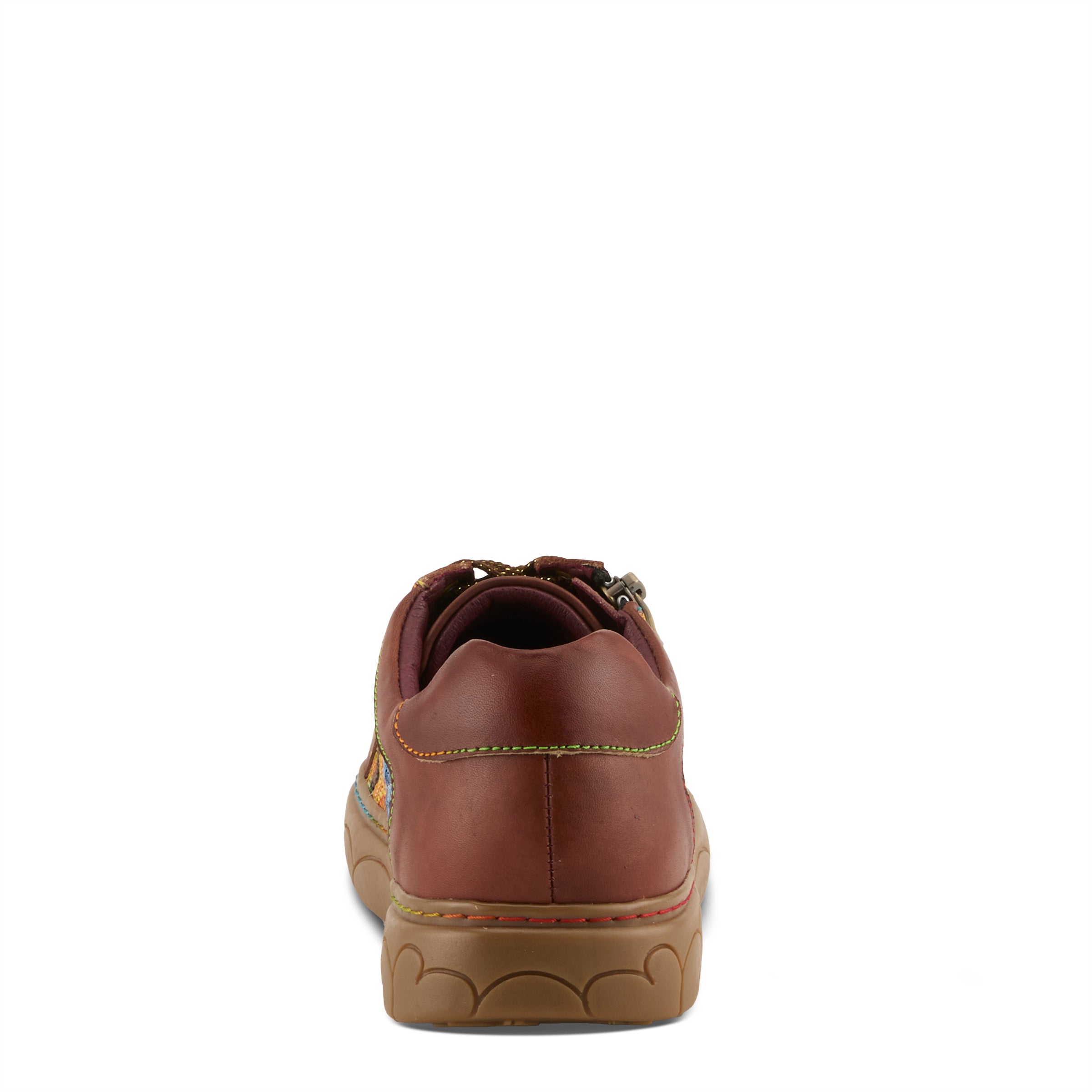 L'Artiste L'ARTISTE DANLI-FAB SNEAKER SHOE shoe in brown multi with handcrafted leather design