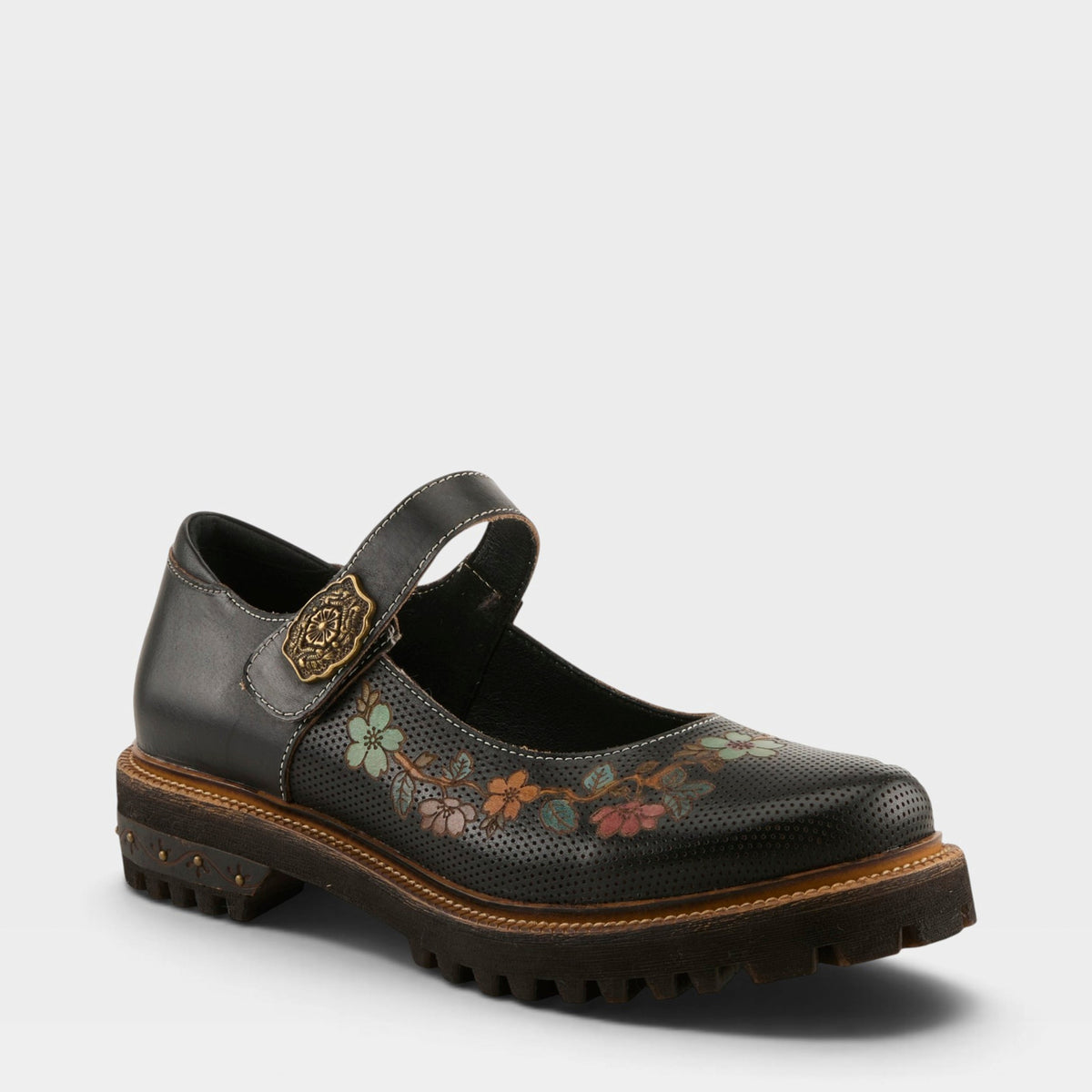 L'Artiste DANUELLA SHOES in BLACK MULTI, front view