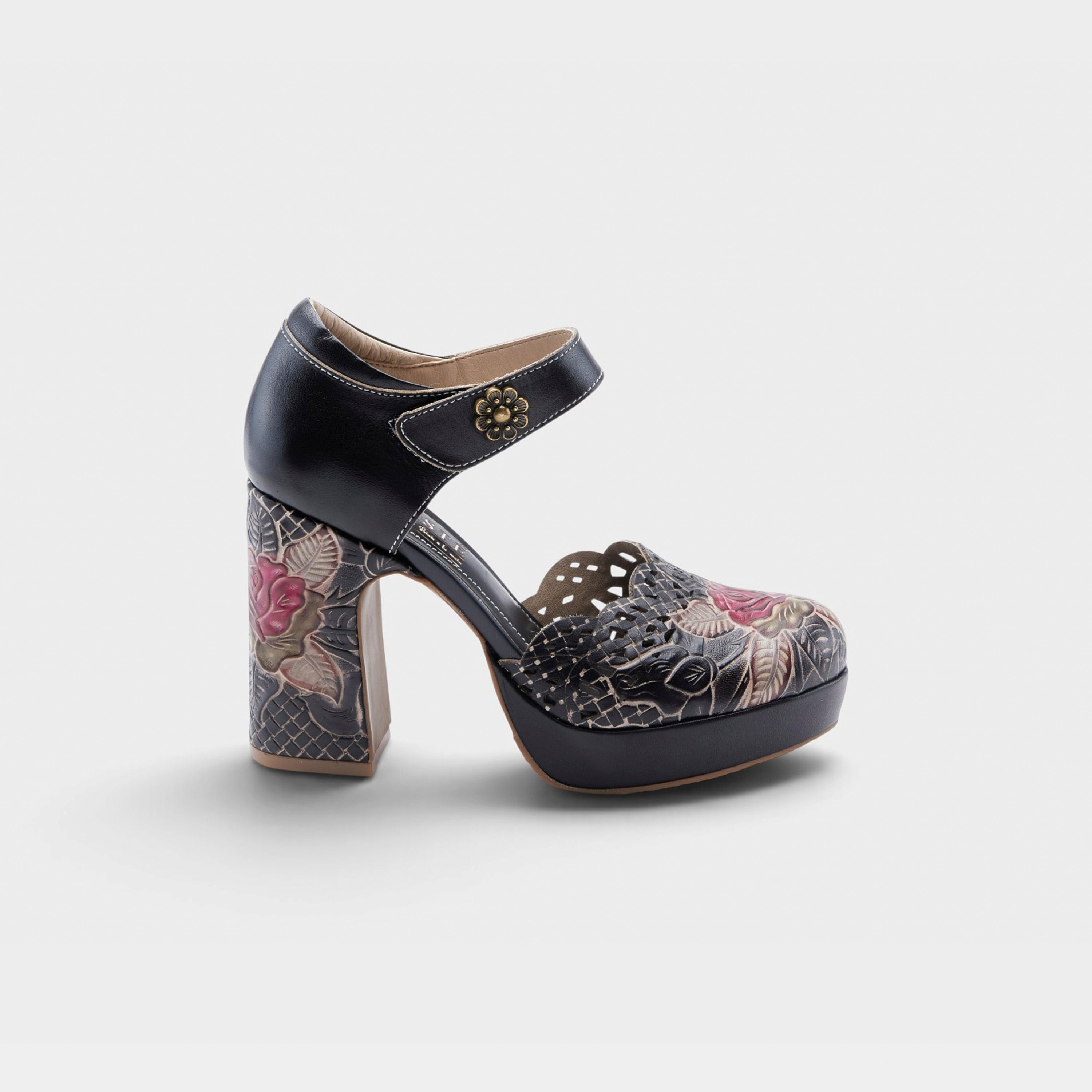 L'Artiste Debbihary Mary Jane shoes in Black Multi, hero view