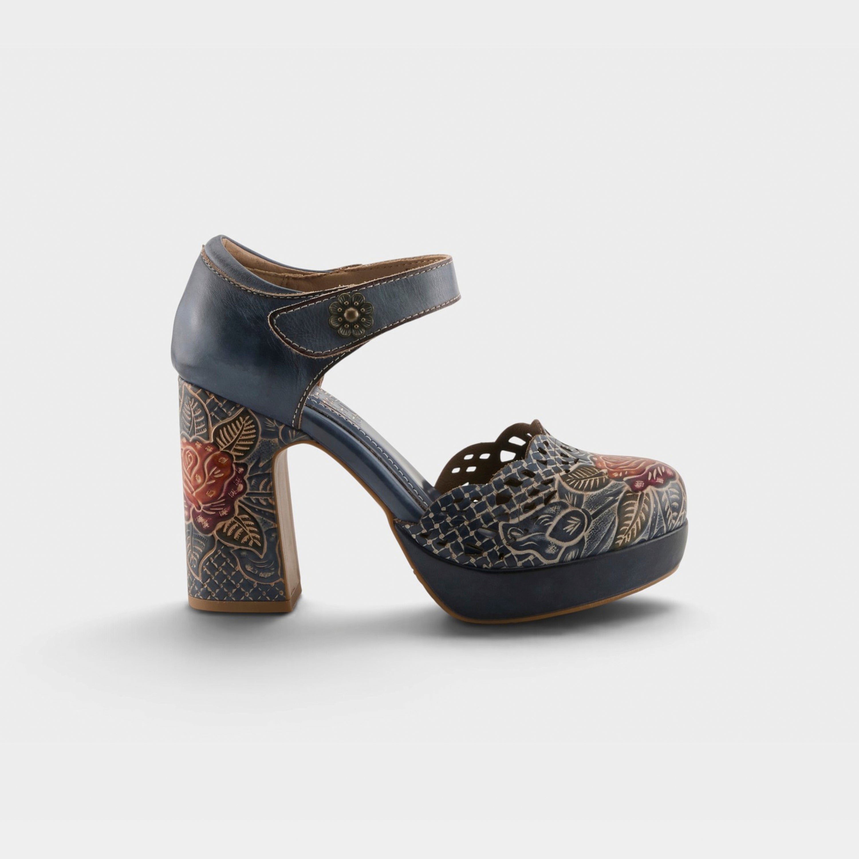 L'Artiste Debbihary Mary Jane shoes in Navy Multi, hero view