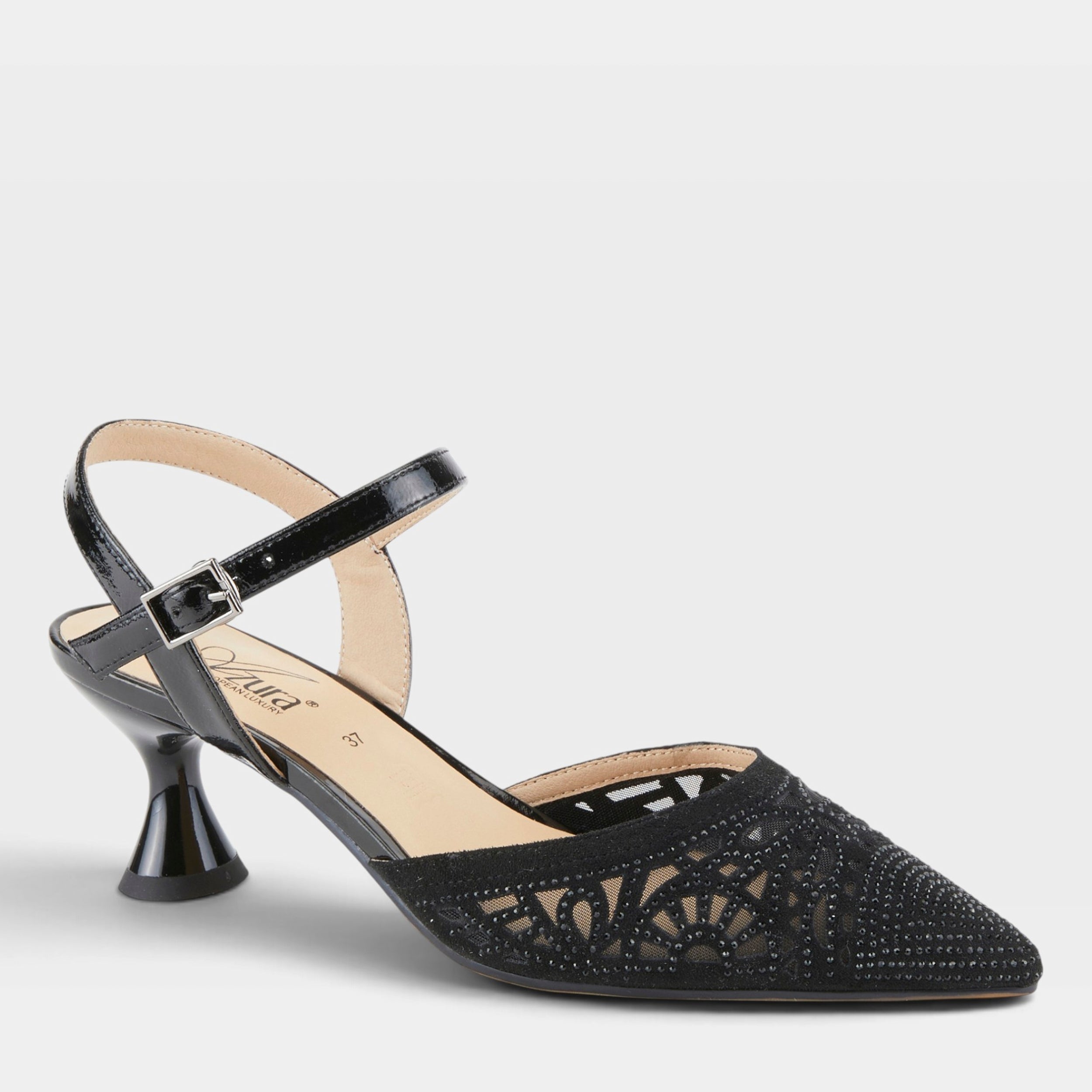 Azura Delicate Black Sandal