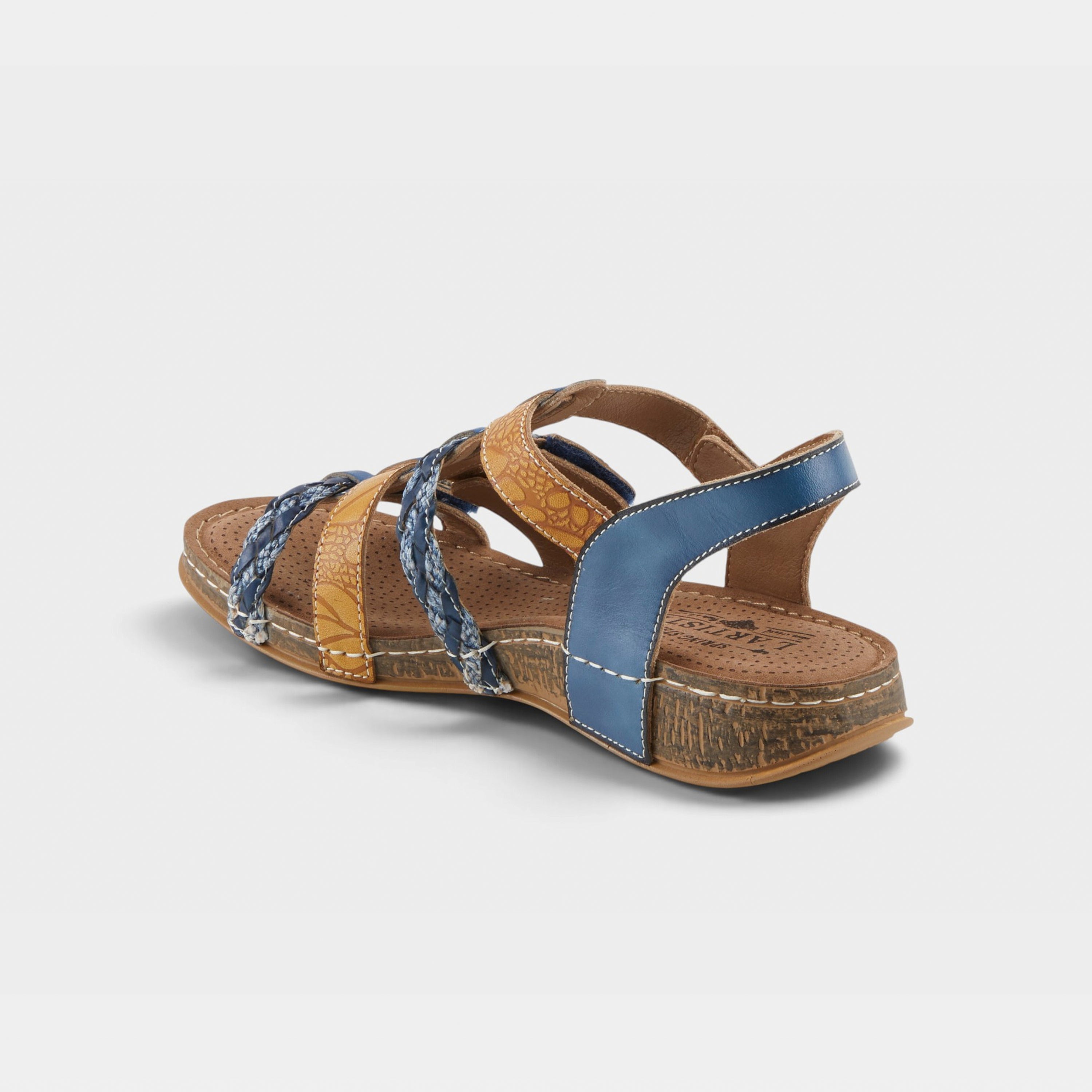 L'Artiste Delila sandals in Blue Multi, alternate angle view