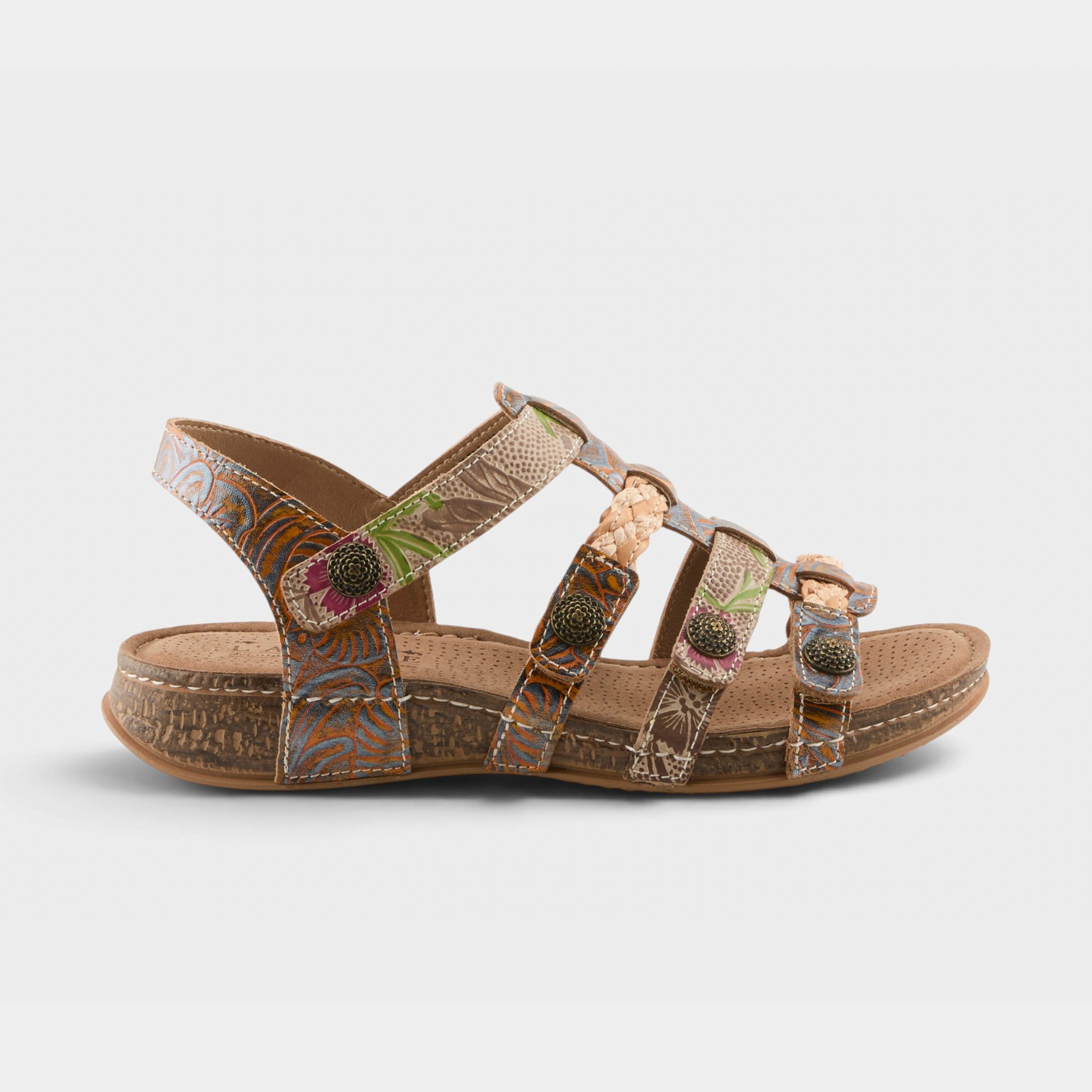 L'Artiste Delila sandals in Mango Multi, hero view