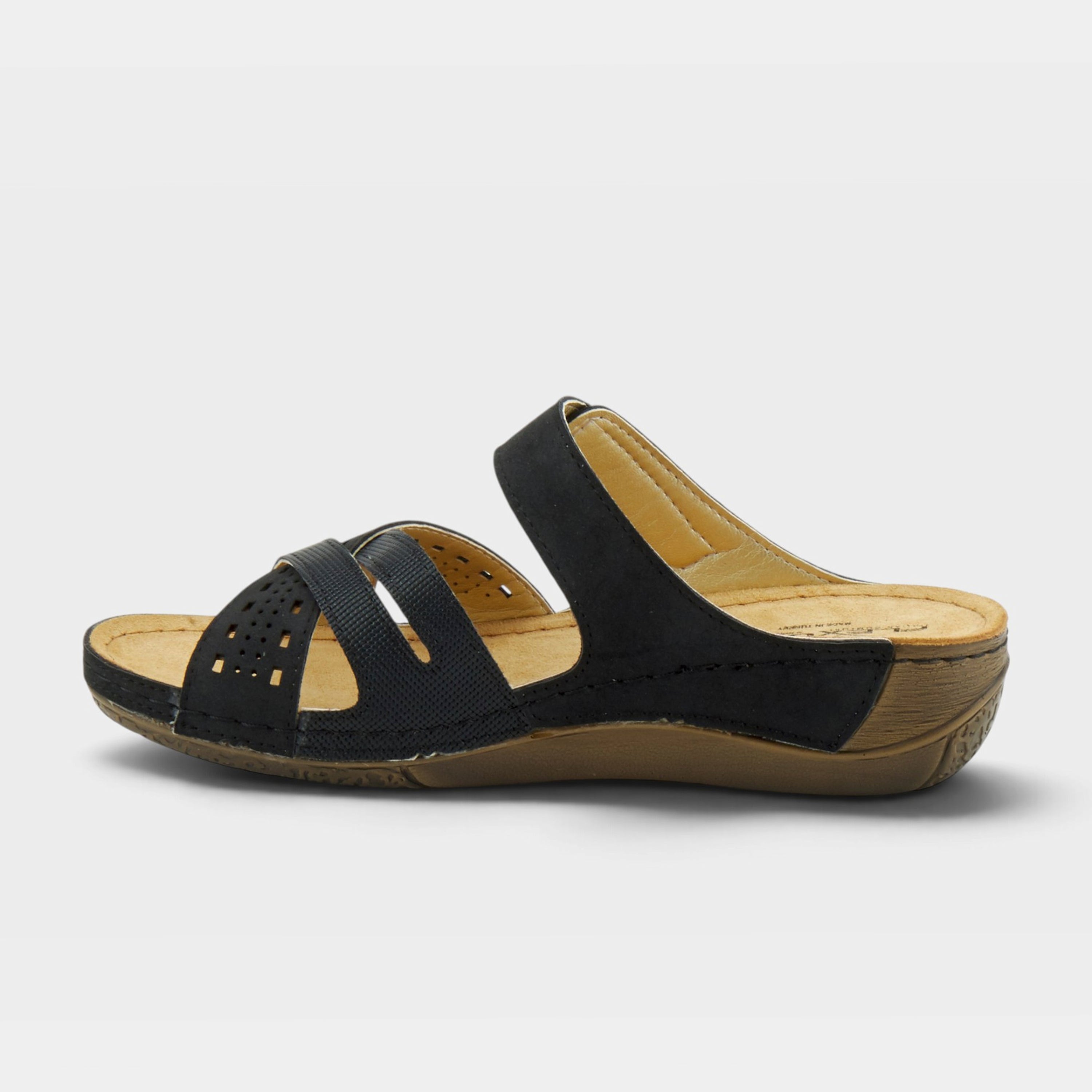Flexus Denia Black Sandal