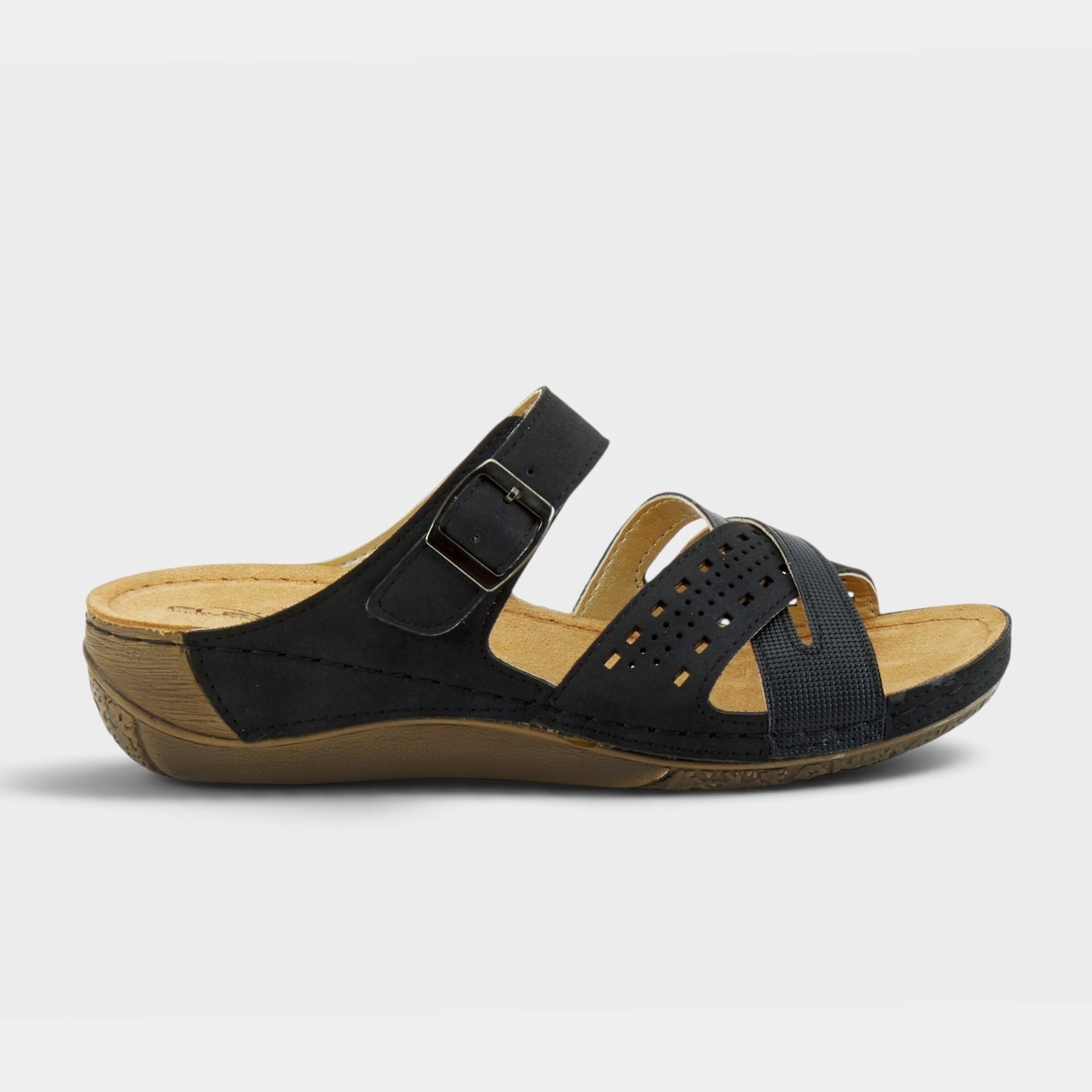 Flexus Denia Black Sandal