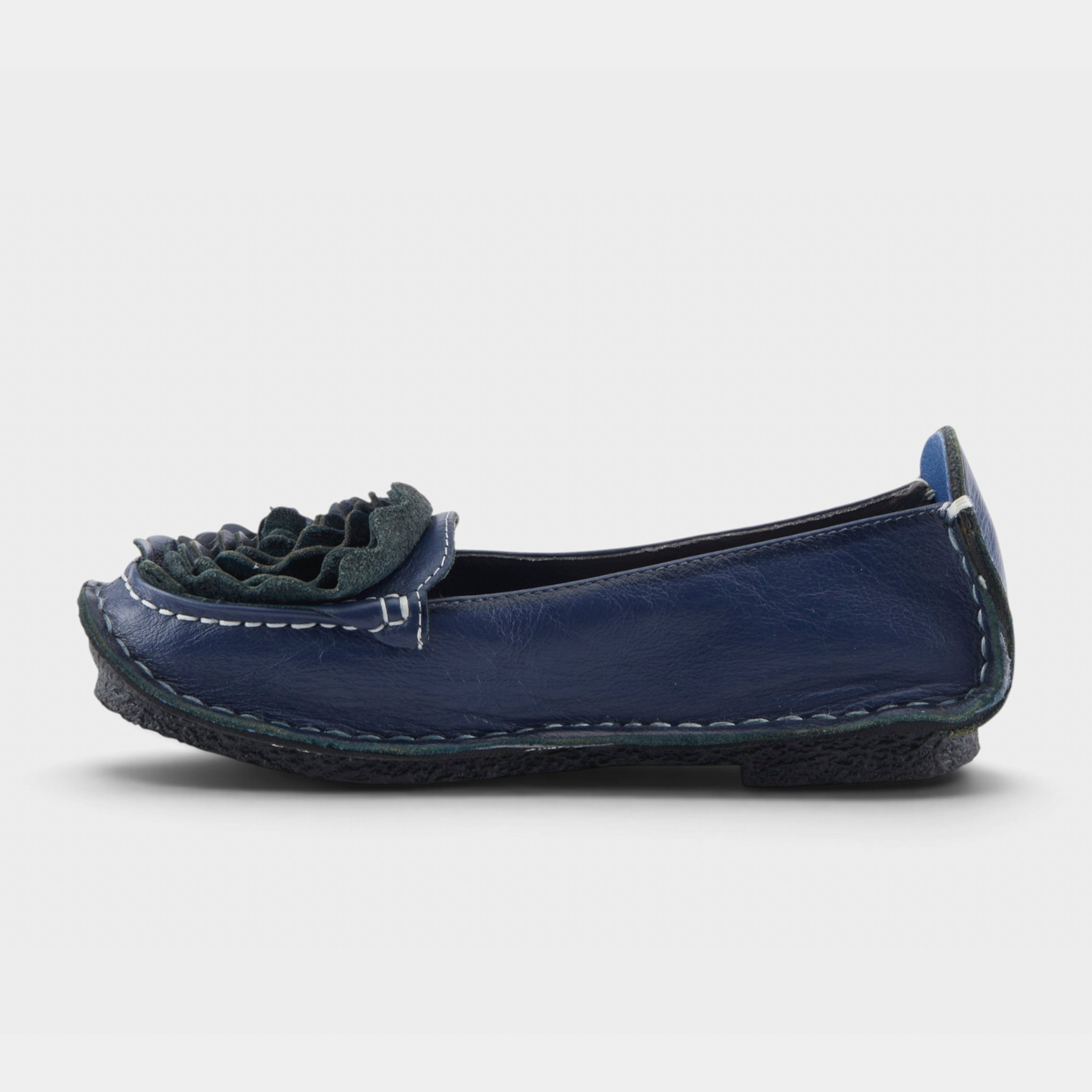 L'Artiste Dezi slip-on shoes in Navy, side view
