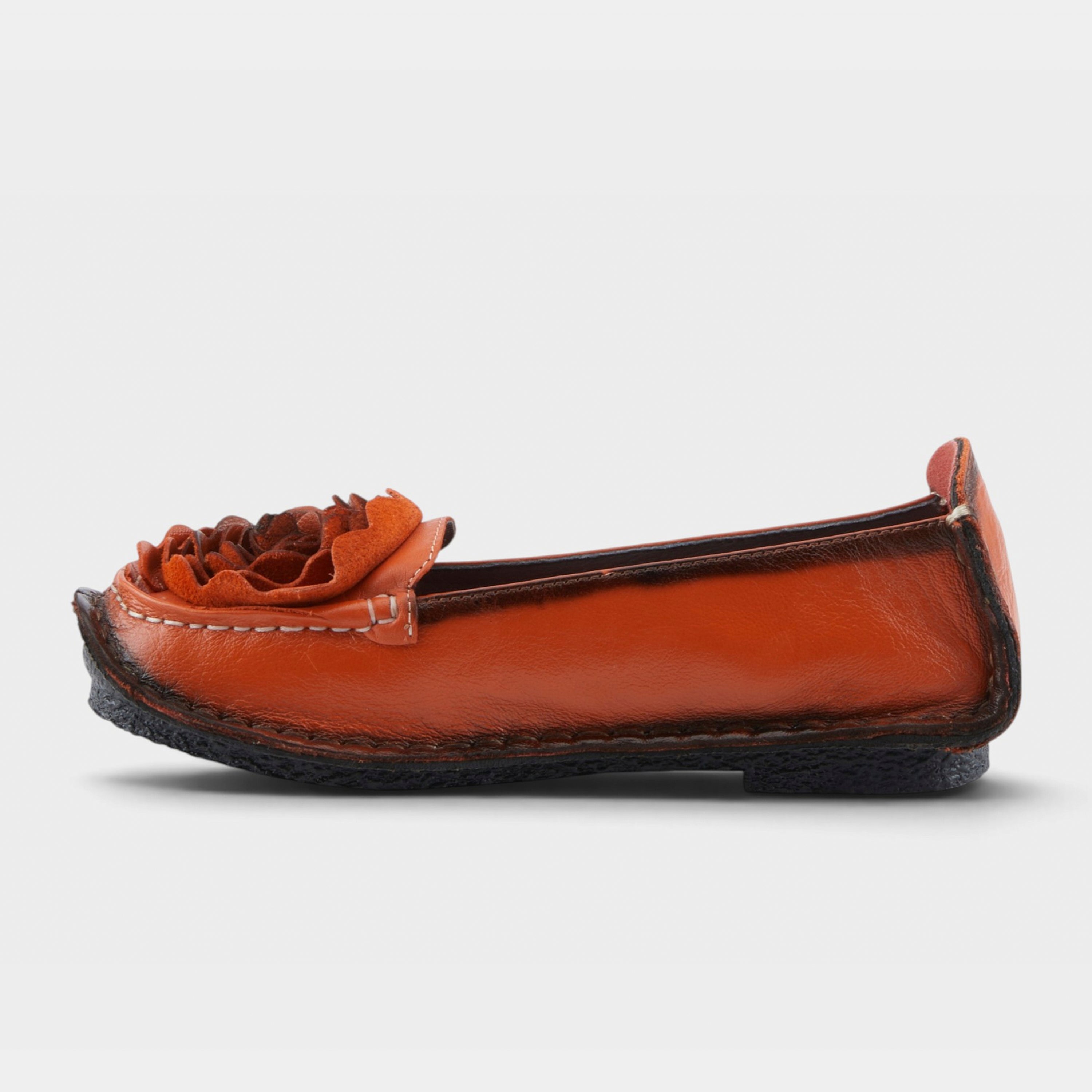 L'Artiste Dezi slip-on shoes in Orange, side view