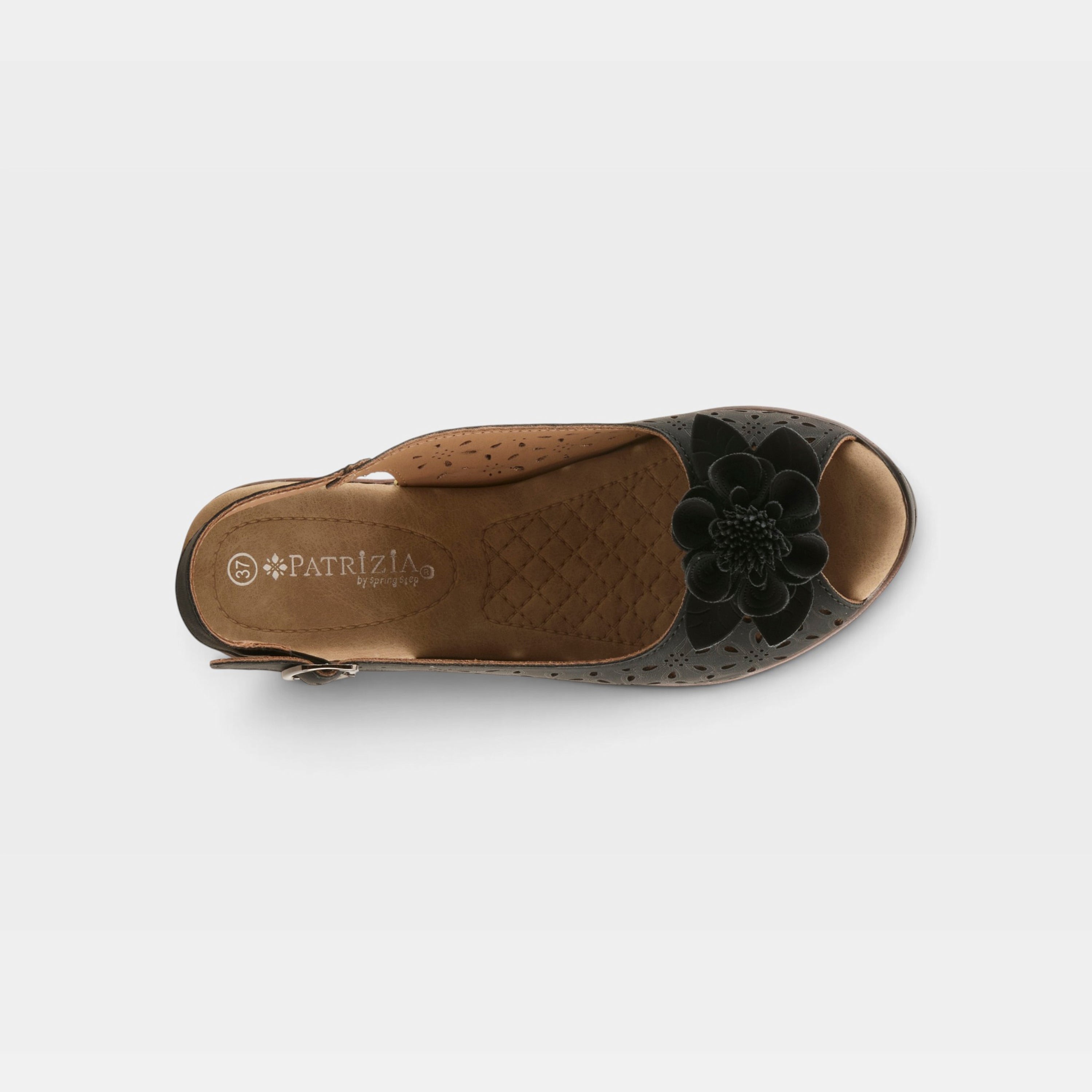 Patrizia Doriday Black Slingback Sandal