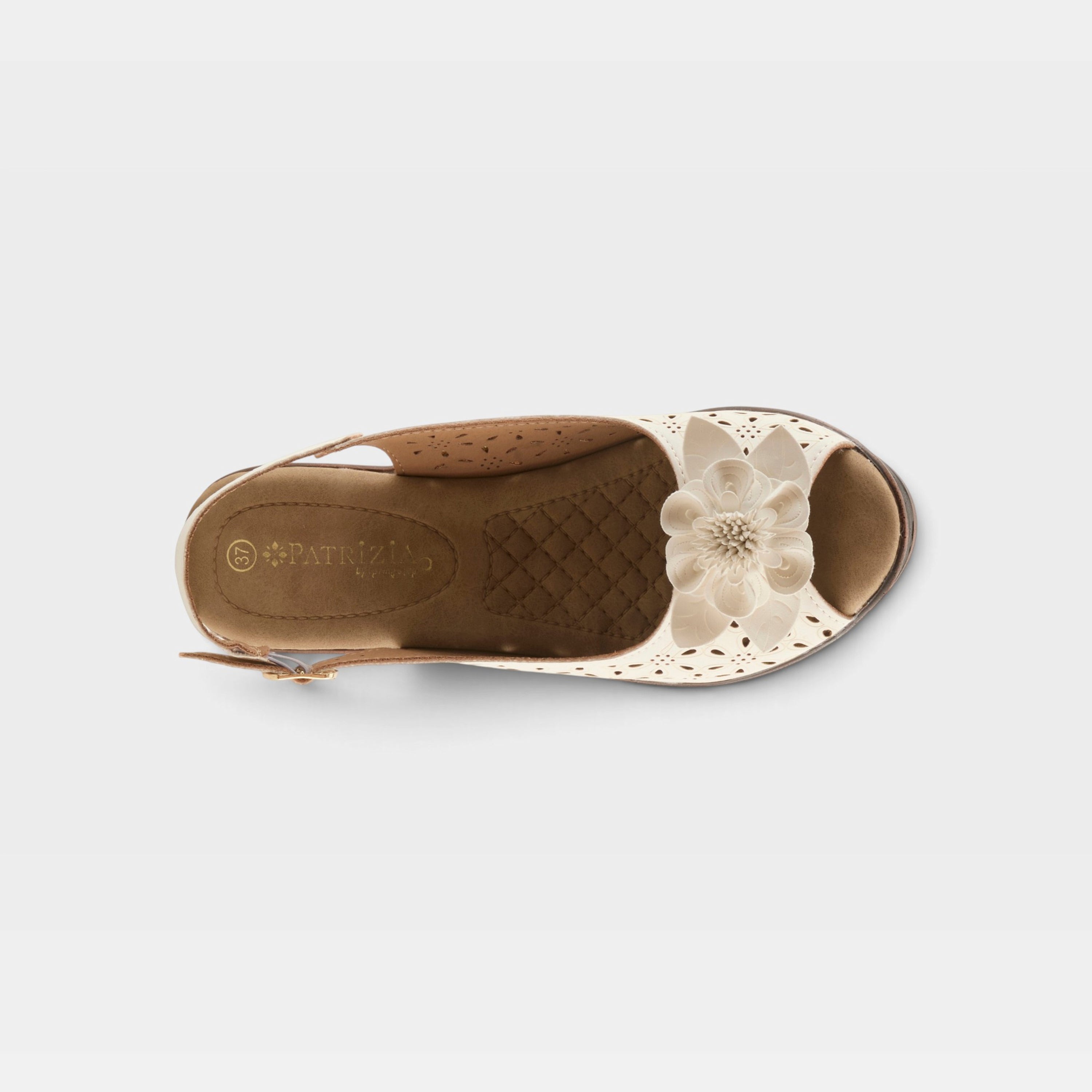 Patrizia Doriday White Slingback Sandal