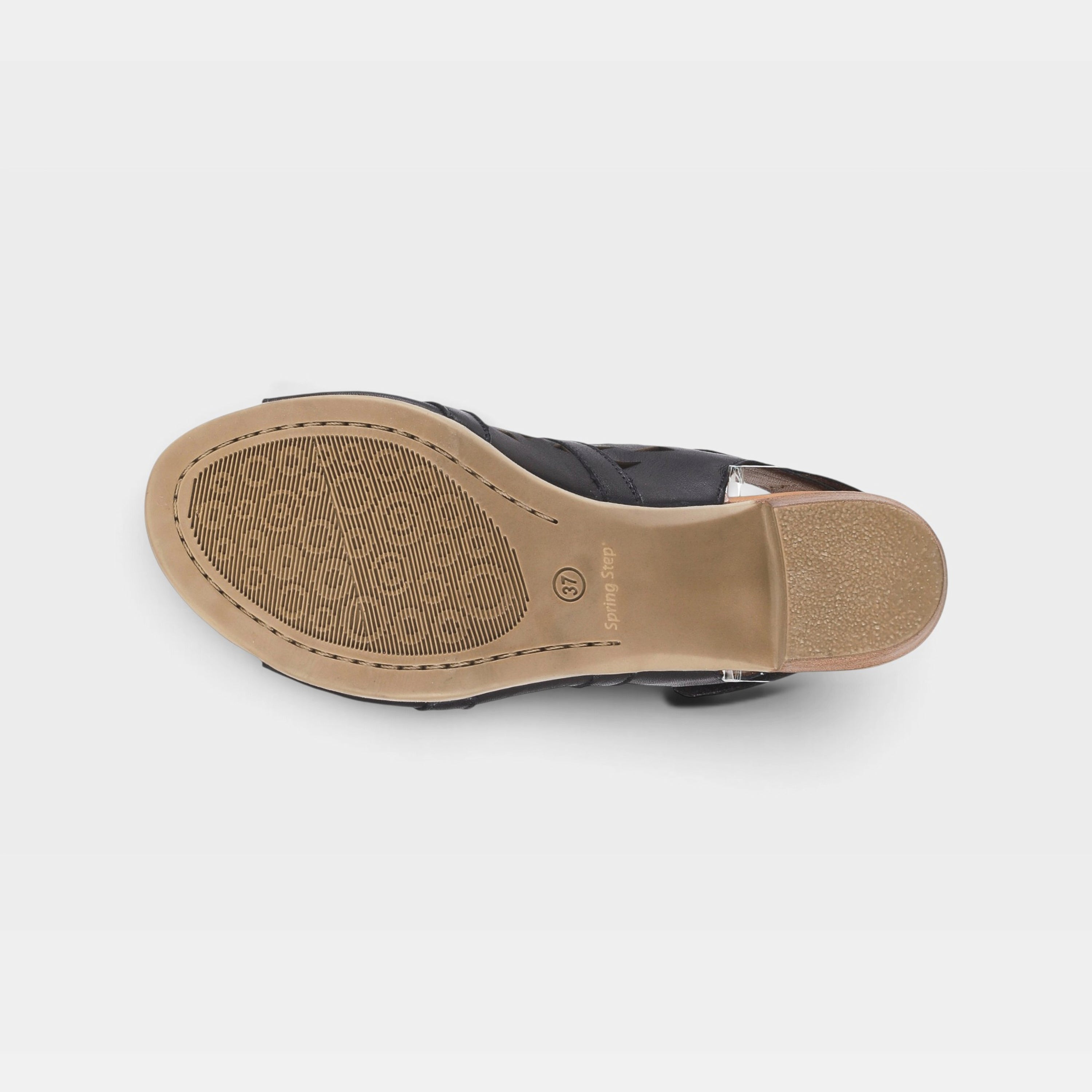 Spring Step Dorotha Black Sandal