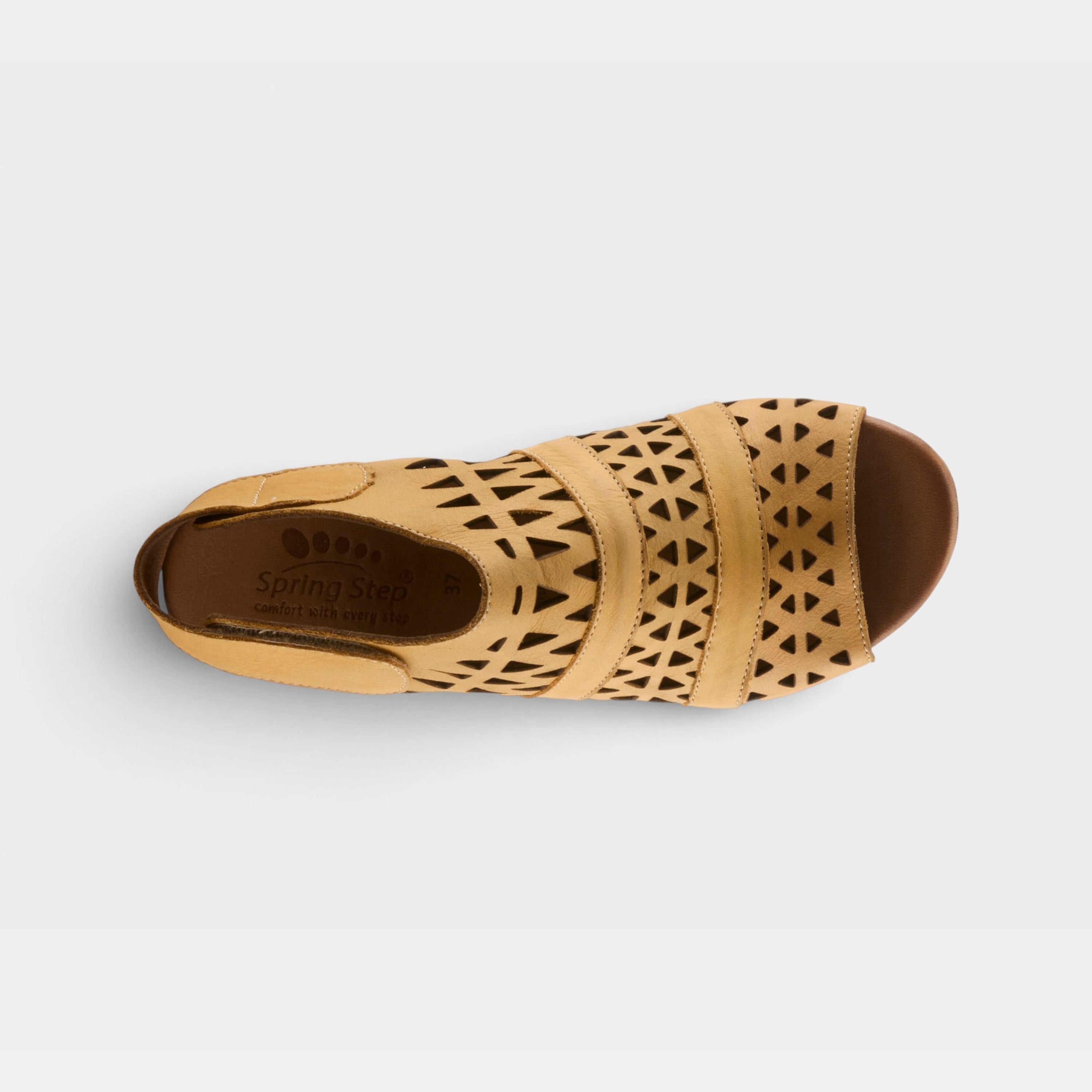 Spring Step Dorotha Yellow Sandal