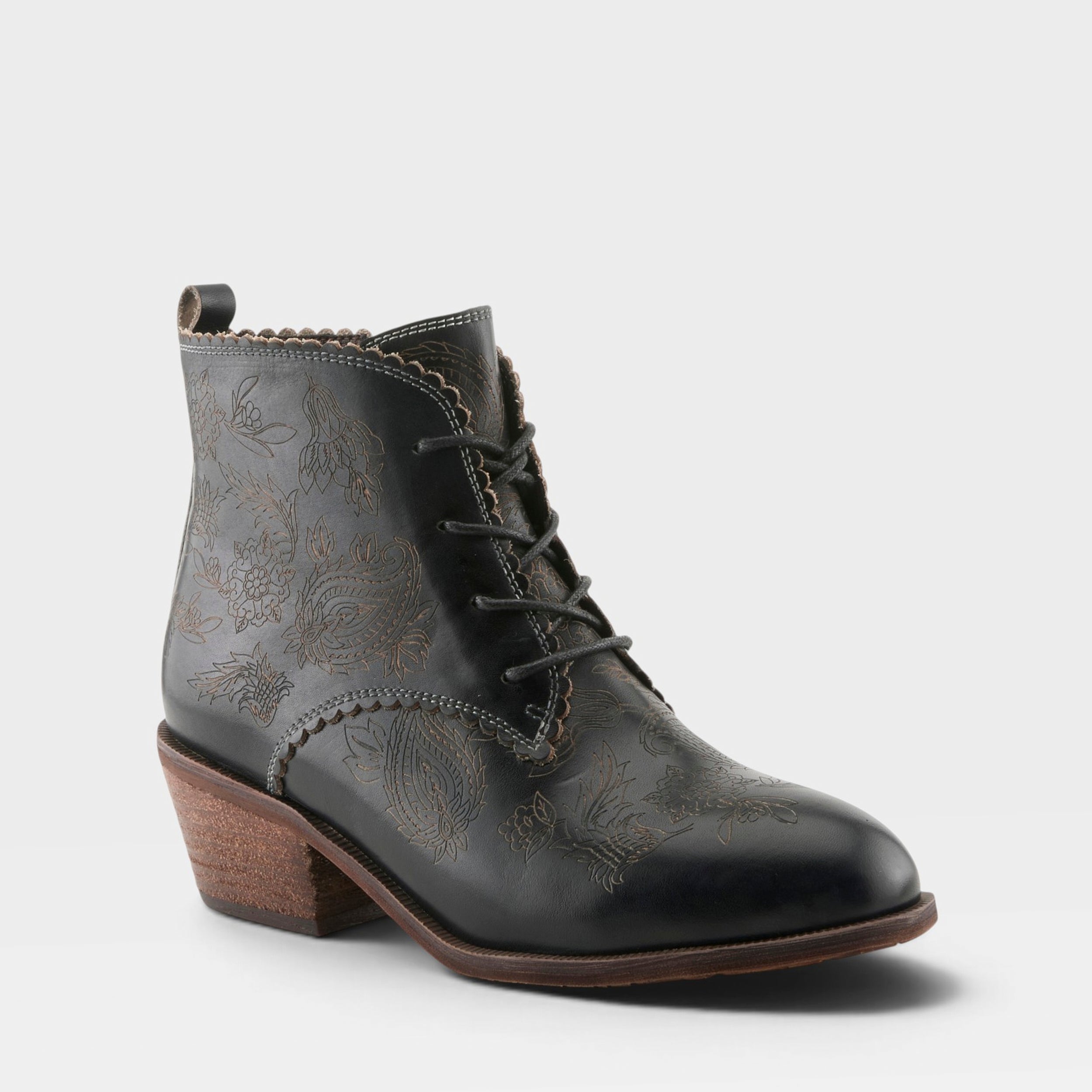 L'Artiste DUJU BOOTS in BLACK, front view