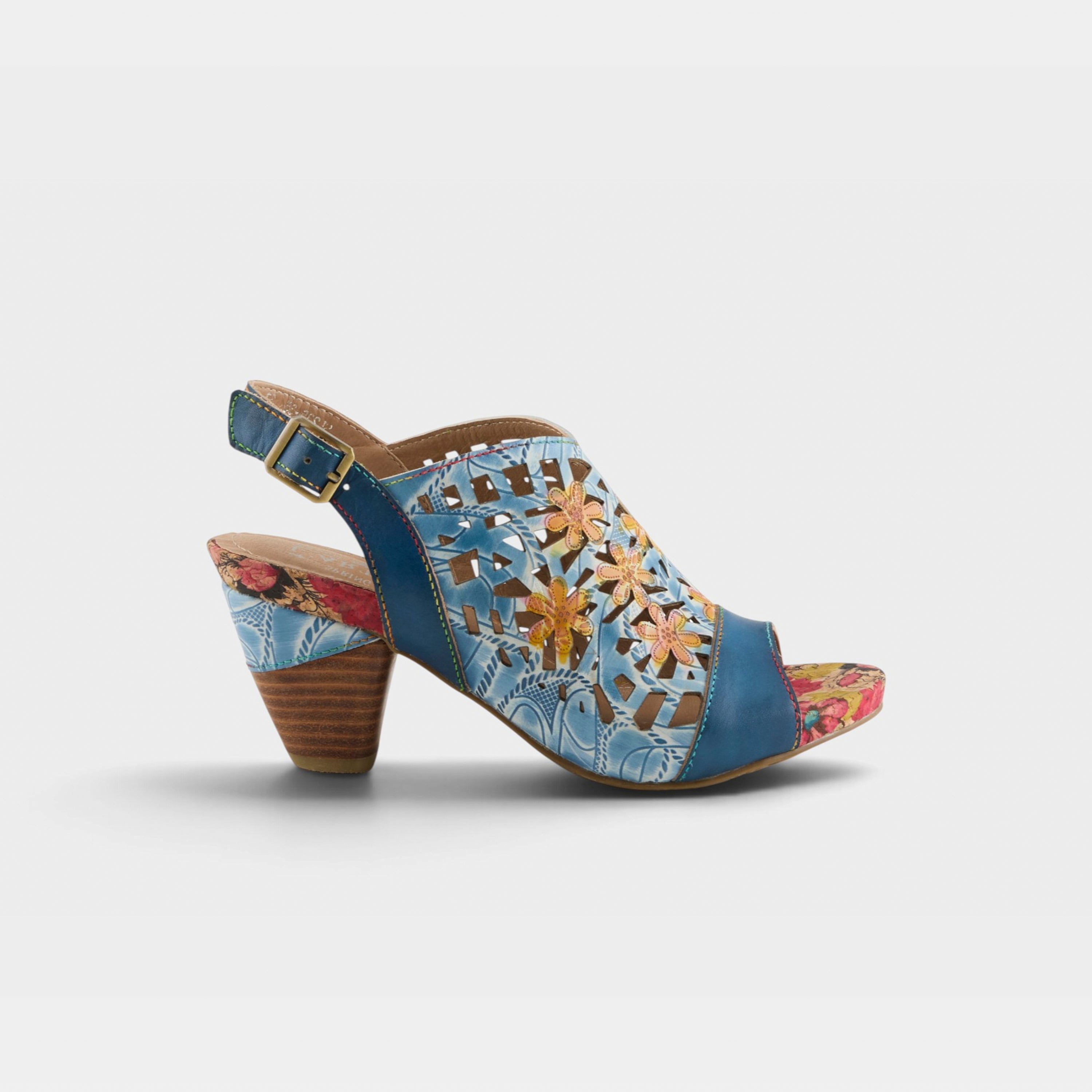L'Artiste Eclipsing sandals in Blue Multi, hero view